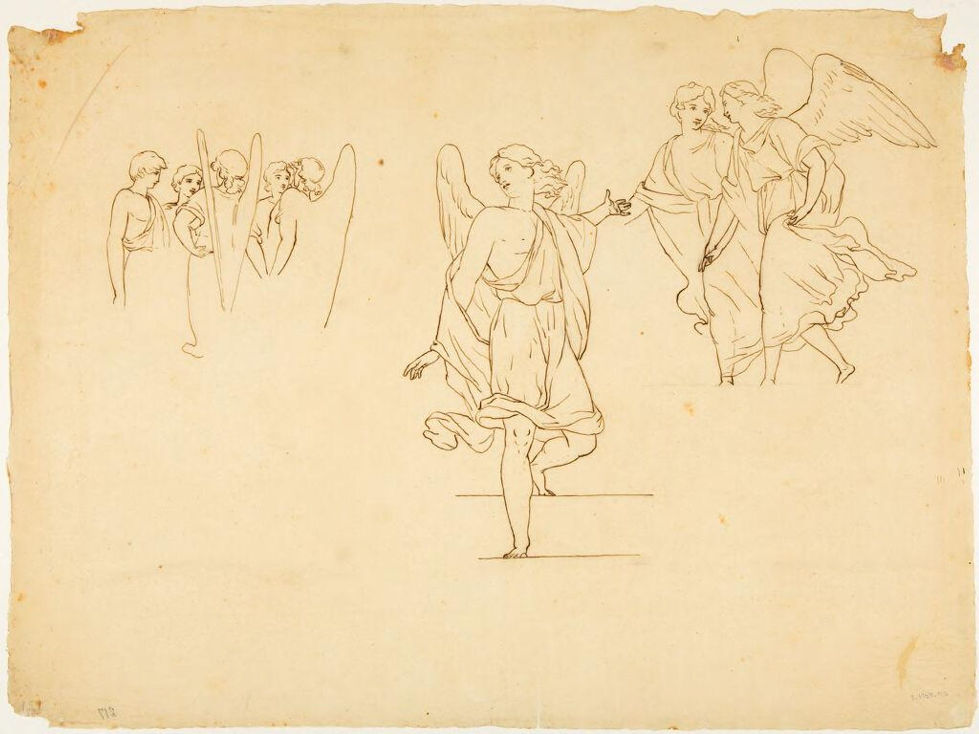 Angel Descending the Stairs; Two Angels; Five Angels, for 