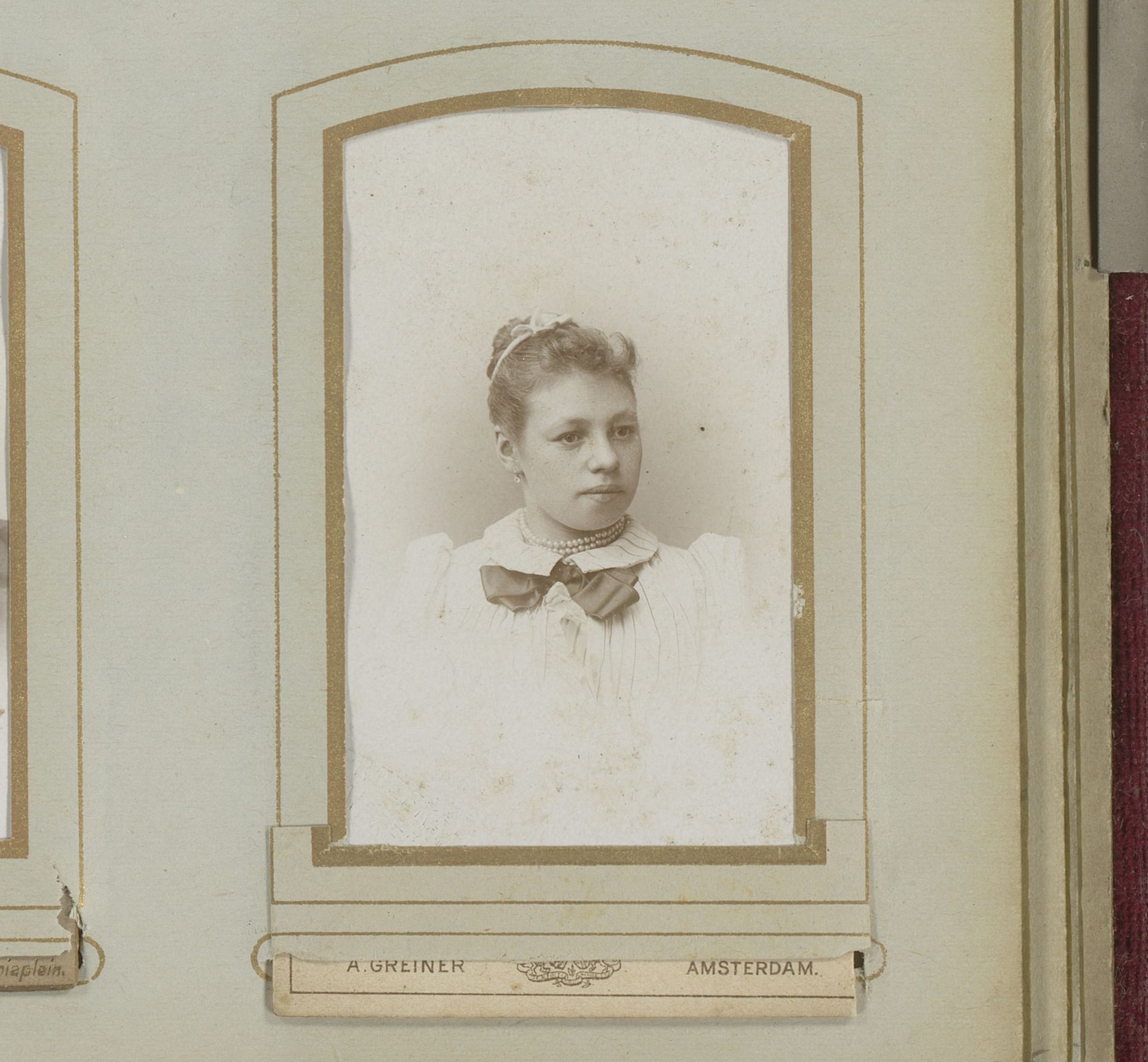 Portret van een meisje by Albert Greiner