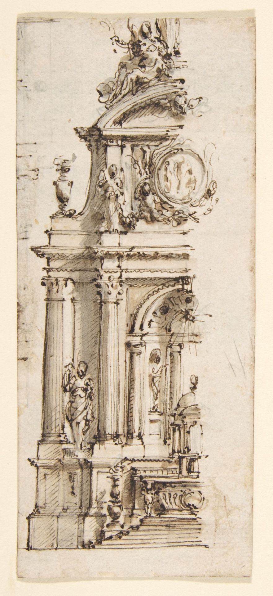 Design for the Left Half of an Altar by Mauro Antonio Tesi