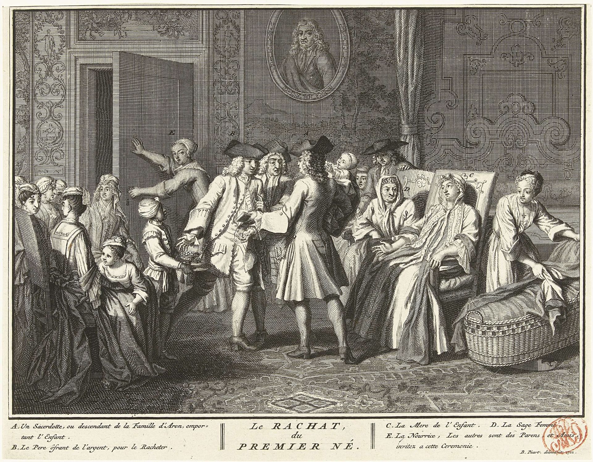 De lossing van de eerstgeborene, ca. 1720-1725 by Anonymous