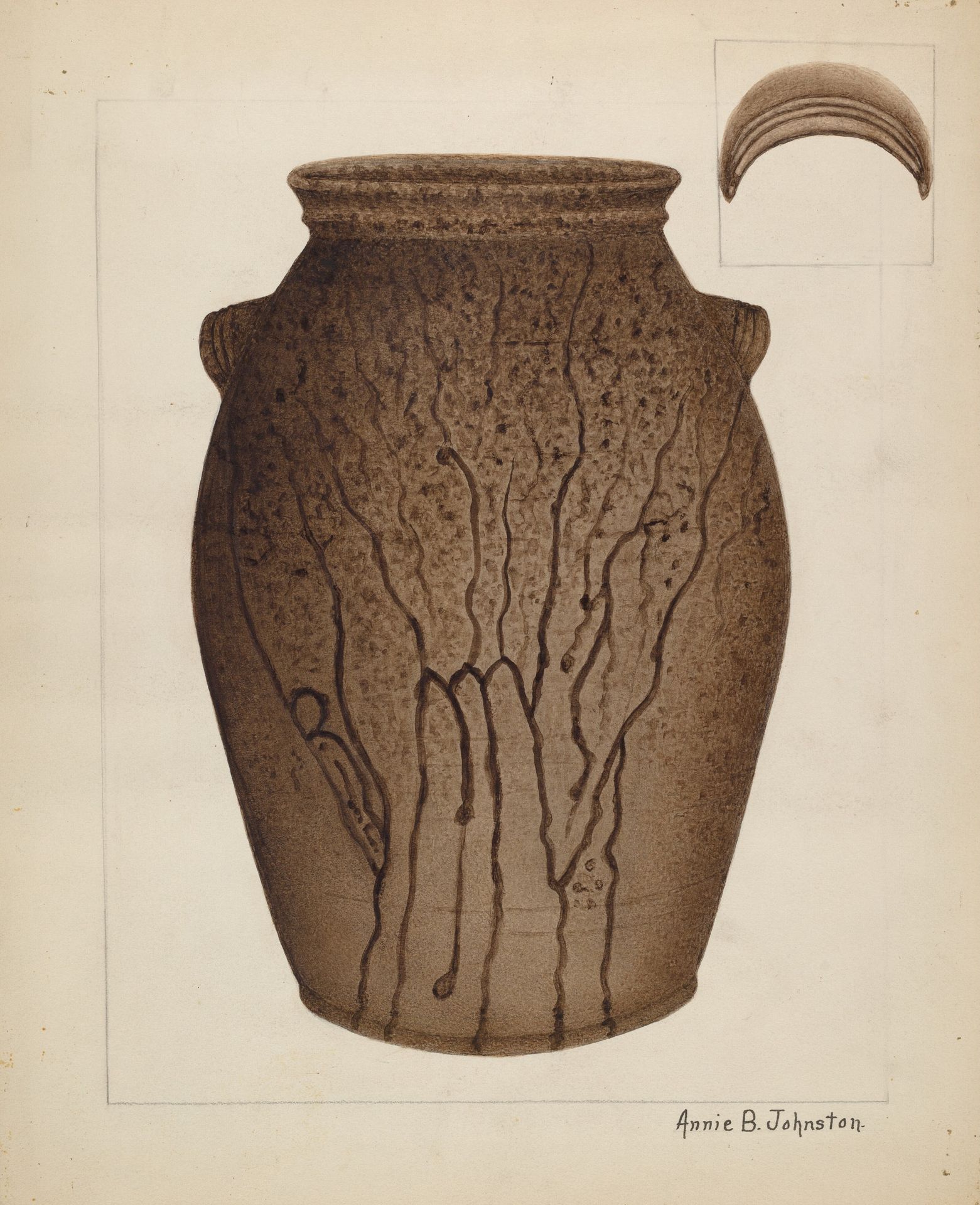 Stoneware Jar by Annie B. Johnston