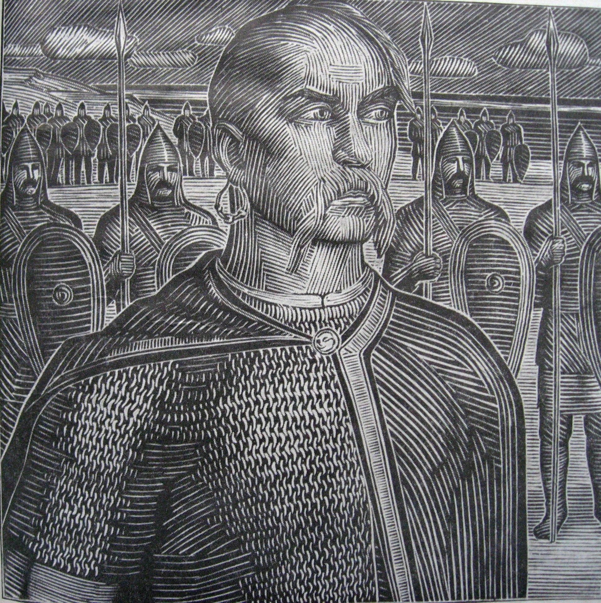 Illustrations for Semen Sklyarenko's novel "Svyatoslav" by Hryhorii Havrylenko
