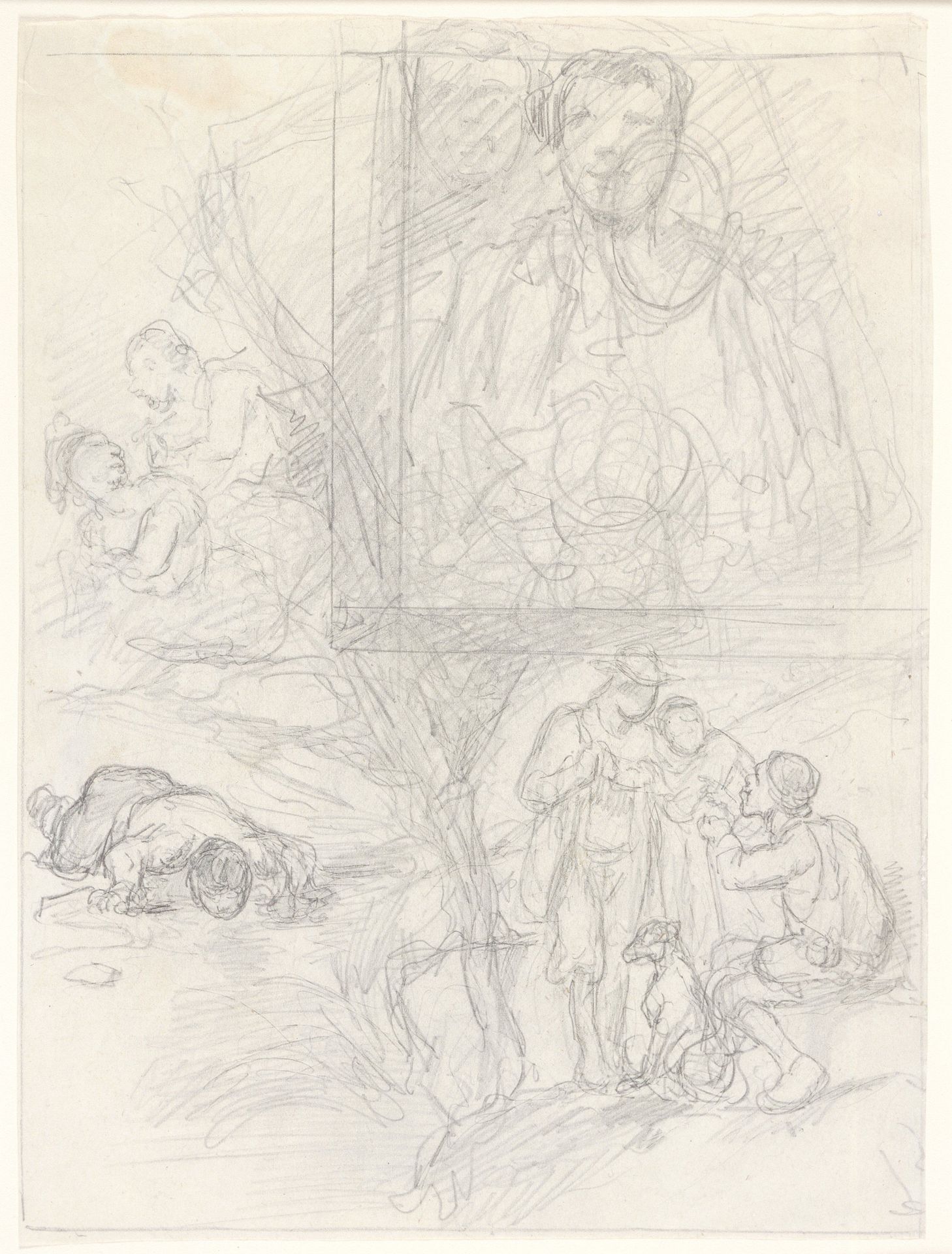 Study for Sheet Music Cover by Célestin Nanteuil