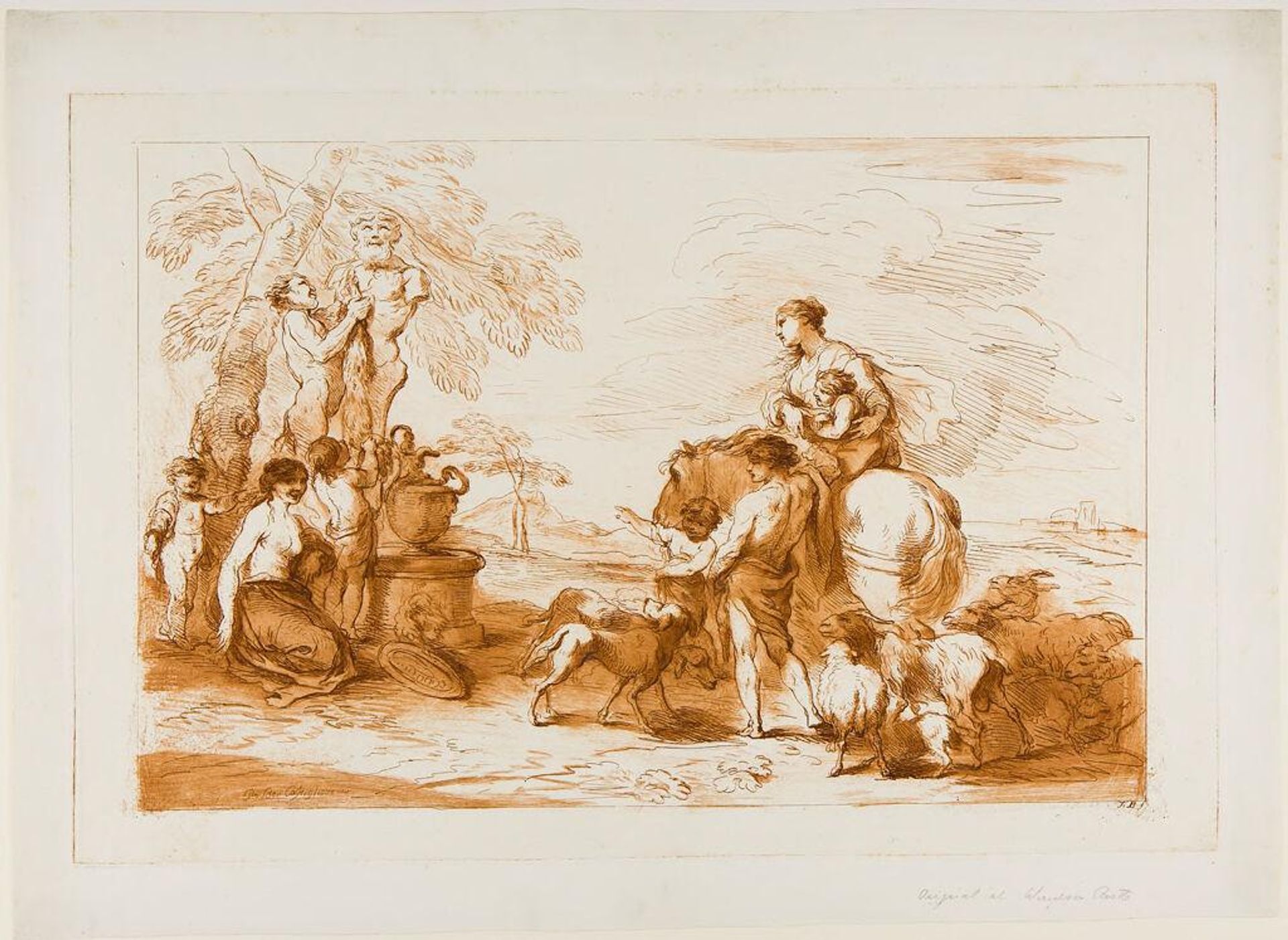Bacchanale with a Herm by Francesco Bartolozzi