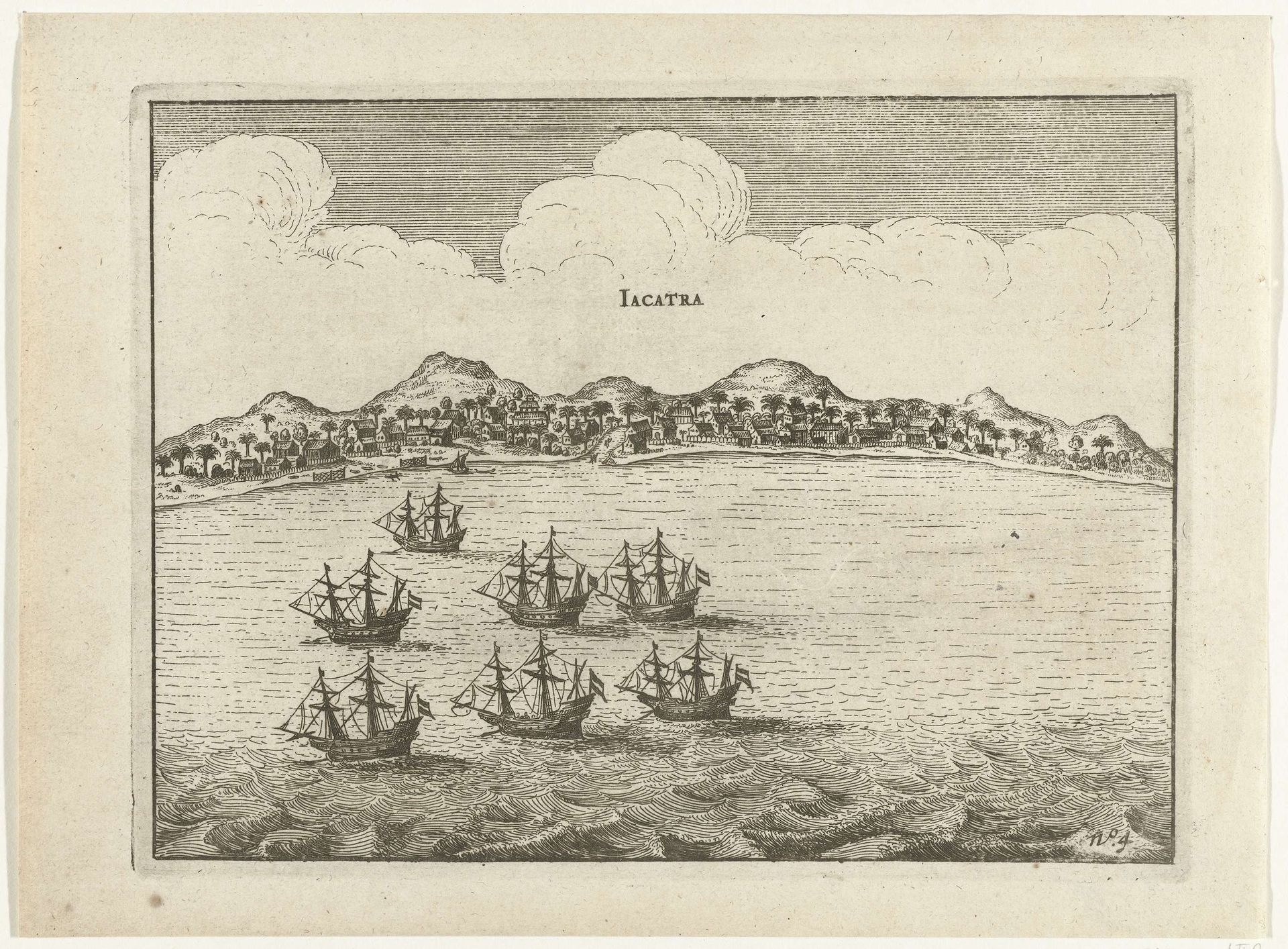 Zeven schepen voor Jakarta, 1607 by Anonymous