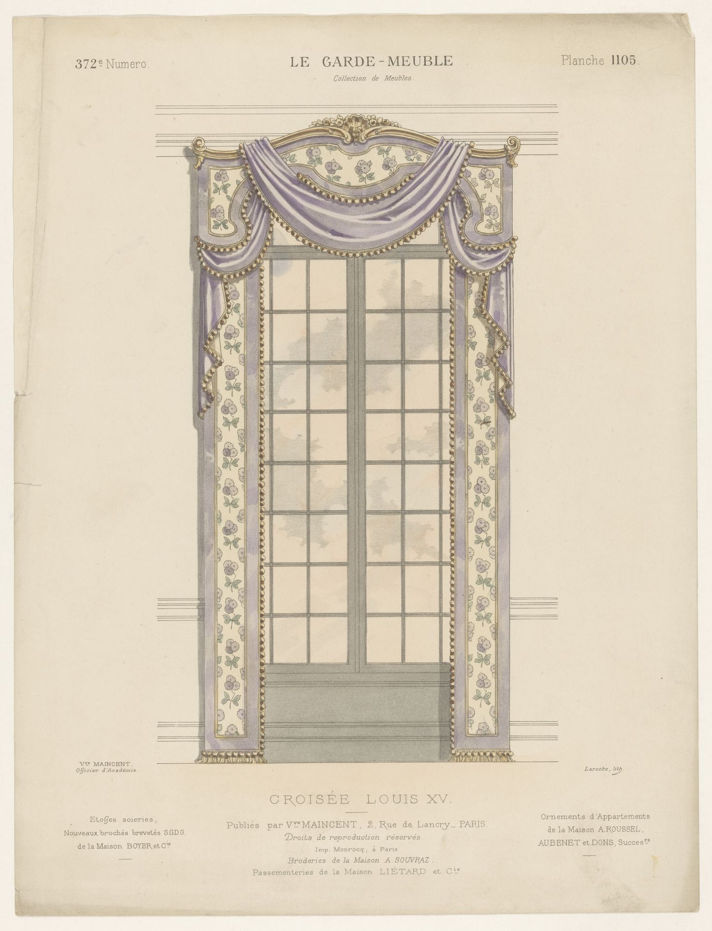 Venster met gordijnen by Léon Laroche