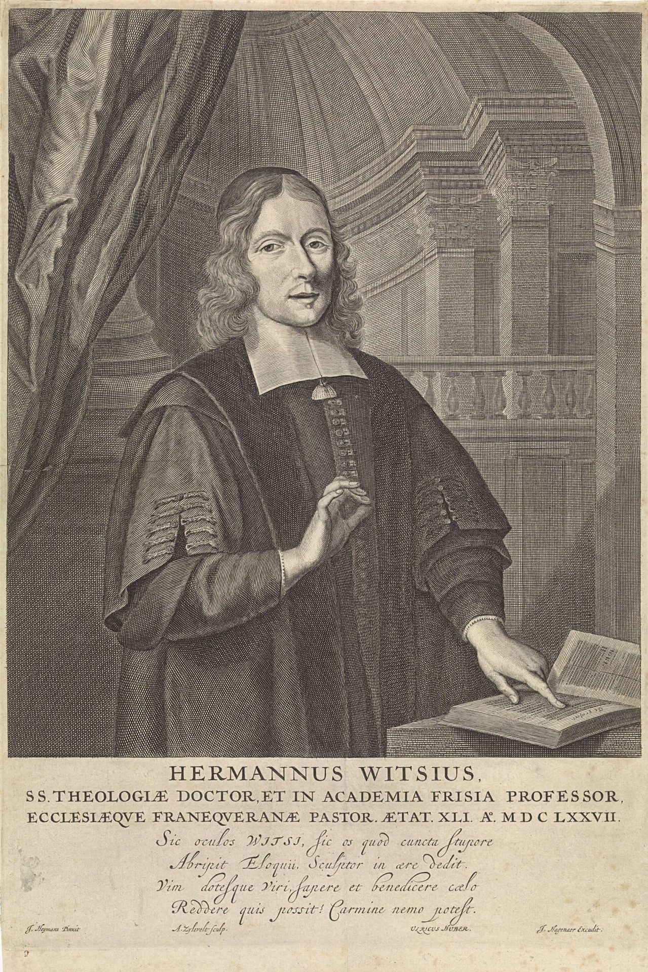 Portret van Herman Witsius by Anthony van Zijlvelt