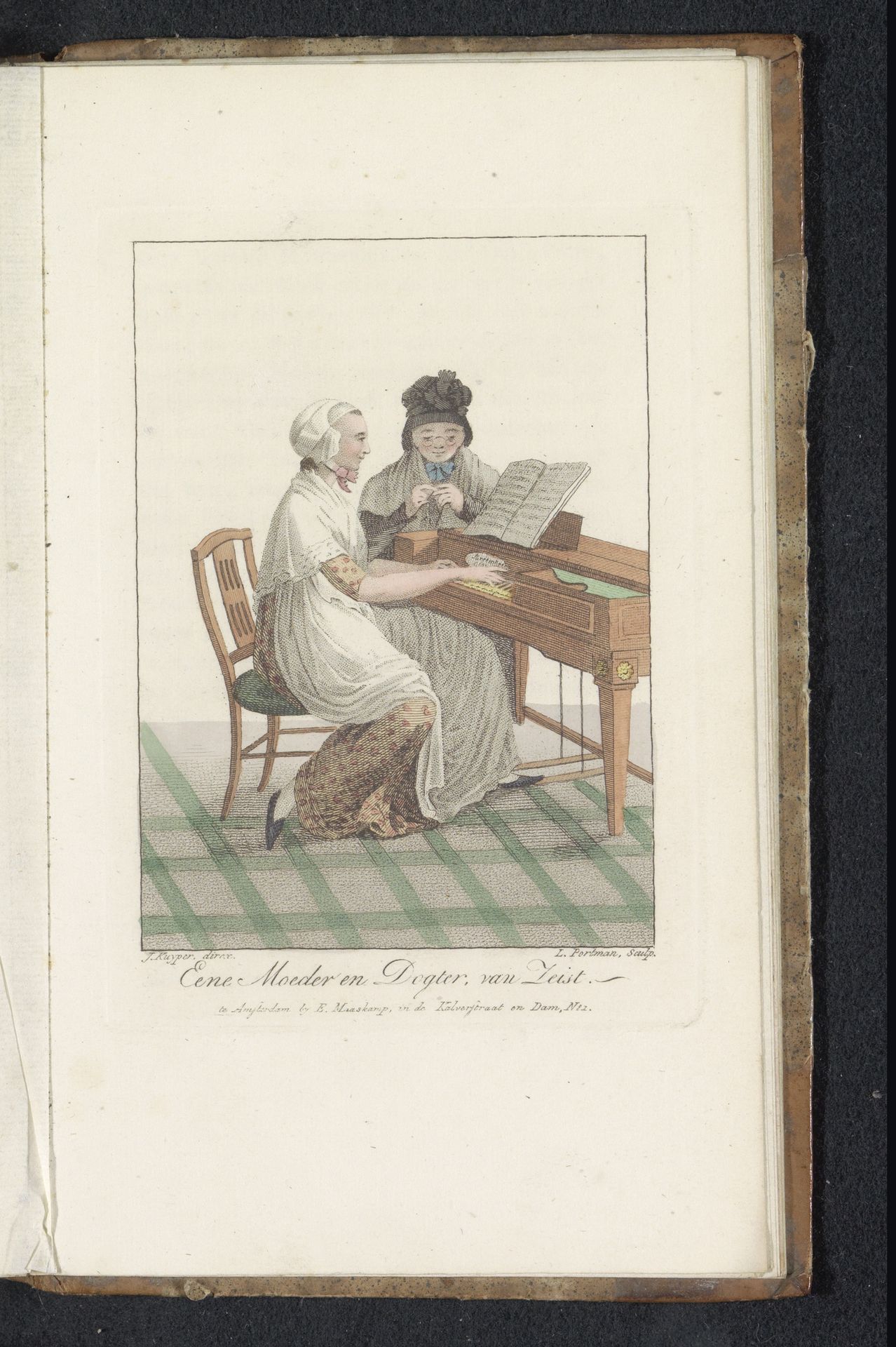 Moeder en dochter van de Evangelische Broedergemeente by Ludwig Gottlieb Portman