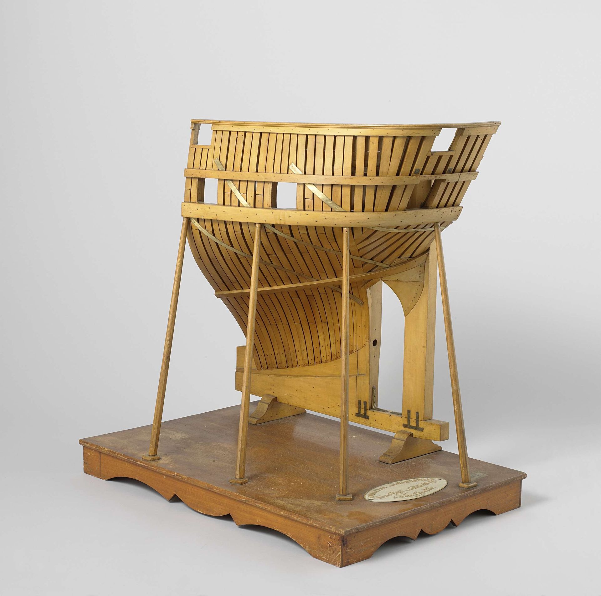 Half Model of the Stern of a Screw Steamer by Rijkswerf Amsterdam