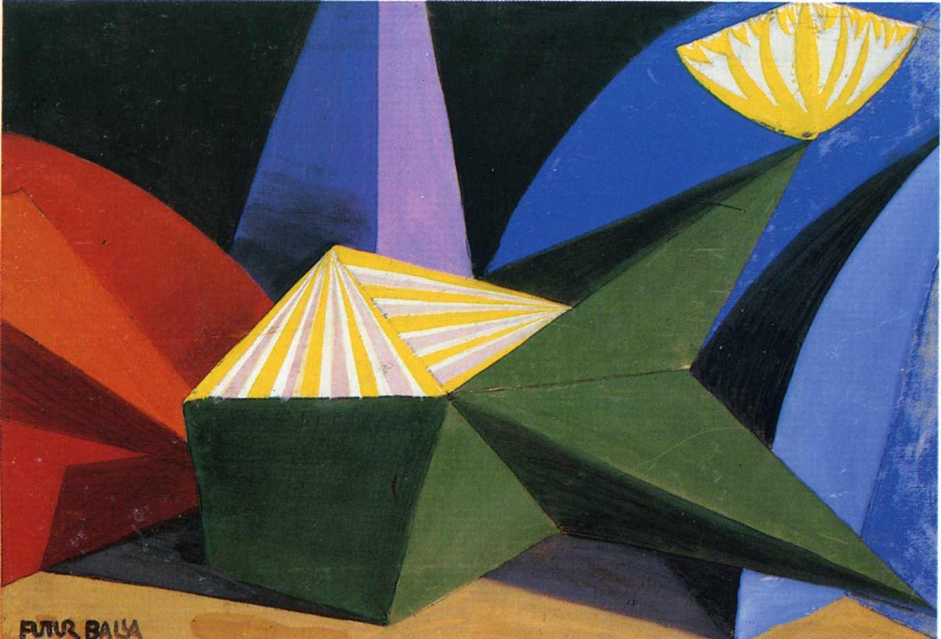 Sketch for the ballet by Igor Stravinsky: Fireworks (Feu d'artifice) by Giacomo Balla