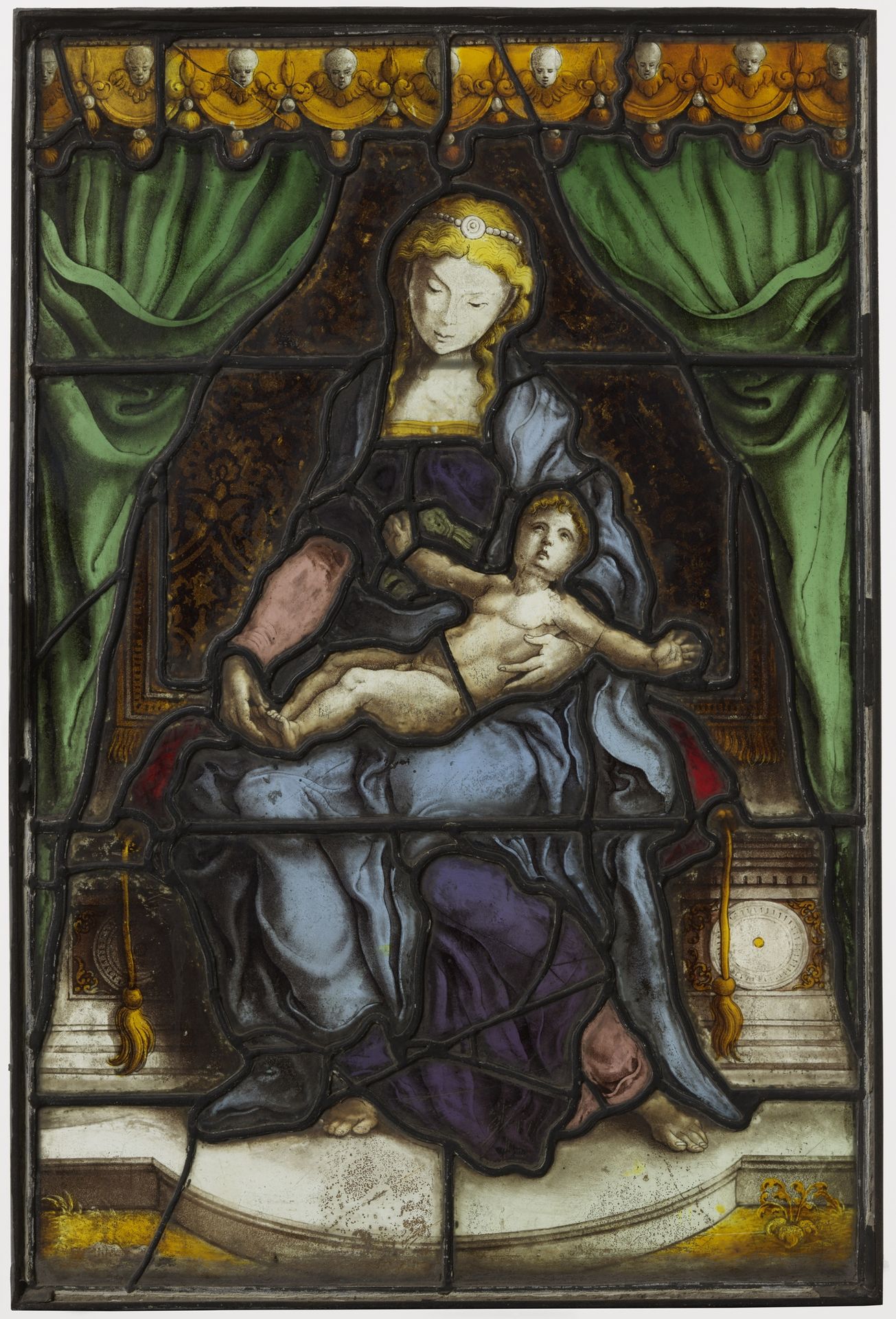 Ruit met  Madonna met Kind by Pieter Coecke van Aelst