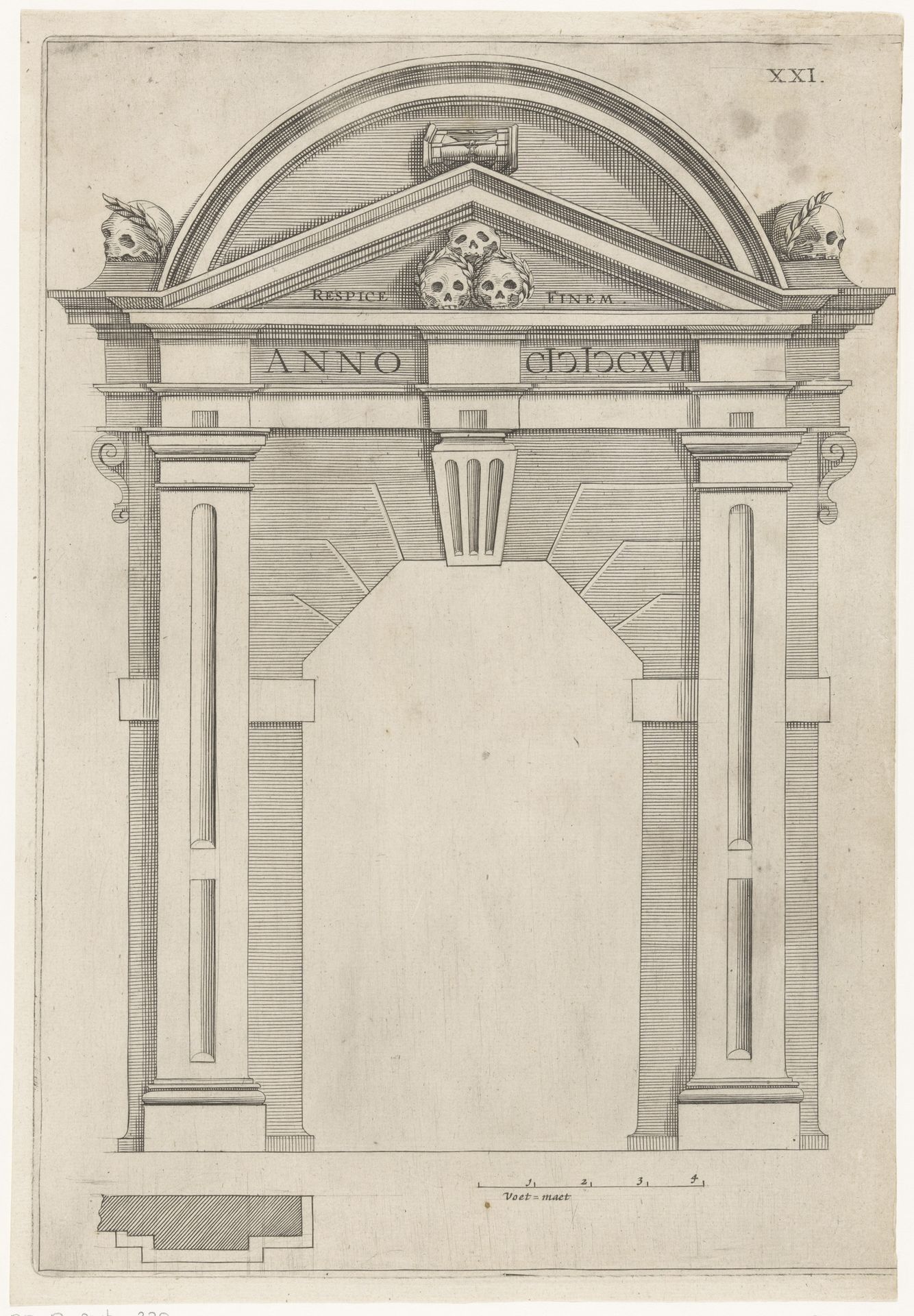Poort tot begraafplaats bij de Westerkerk by Anonymous