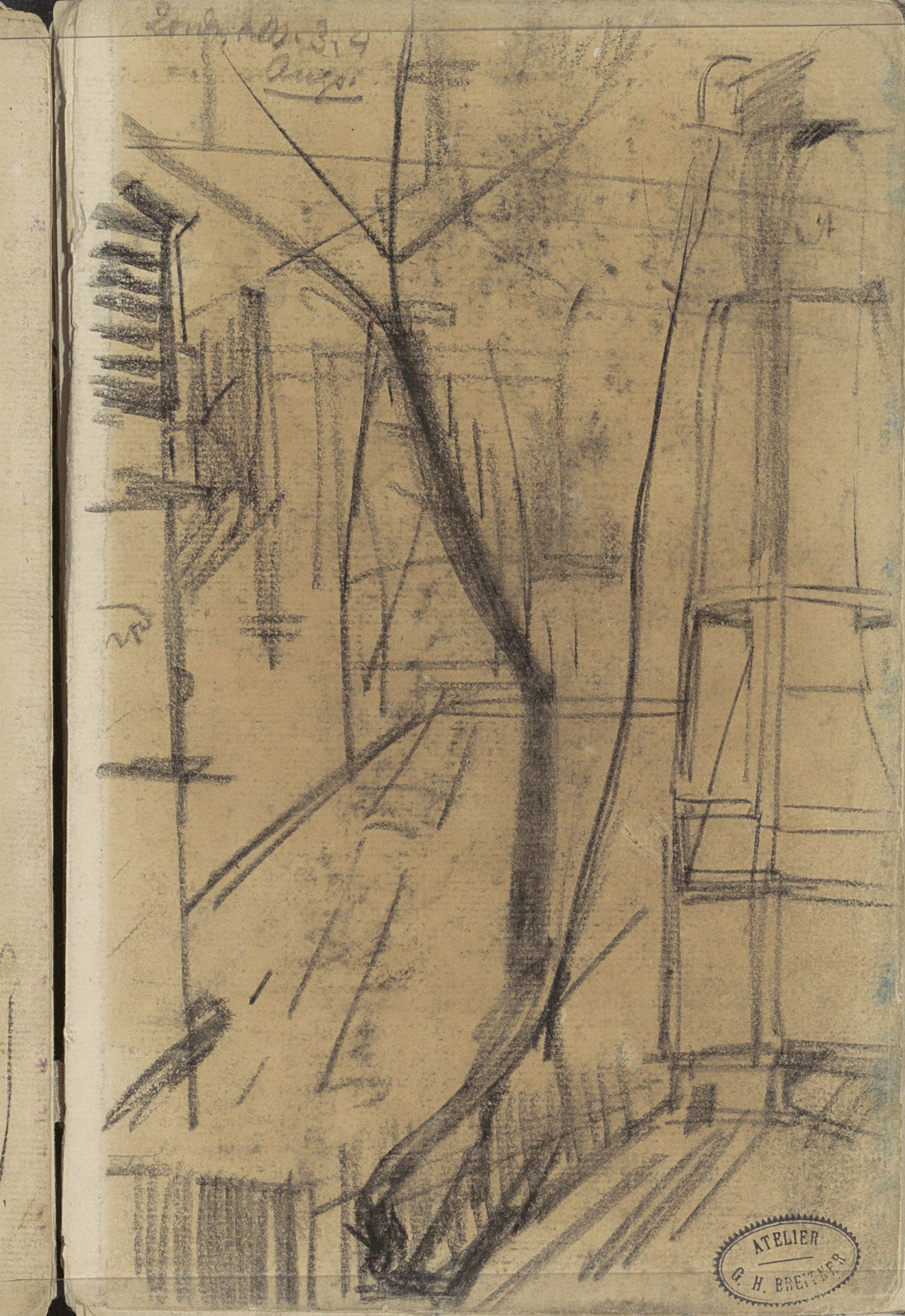Architectuurstudies by George Hendrik Breitner