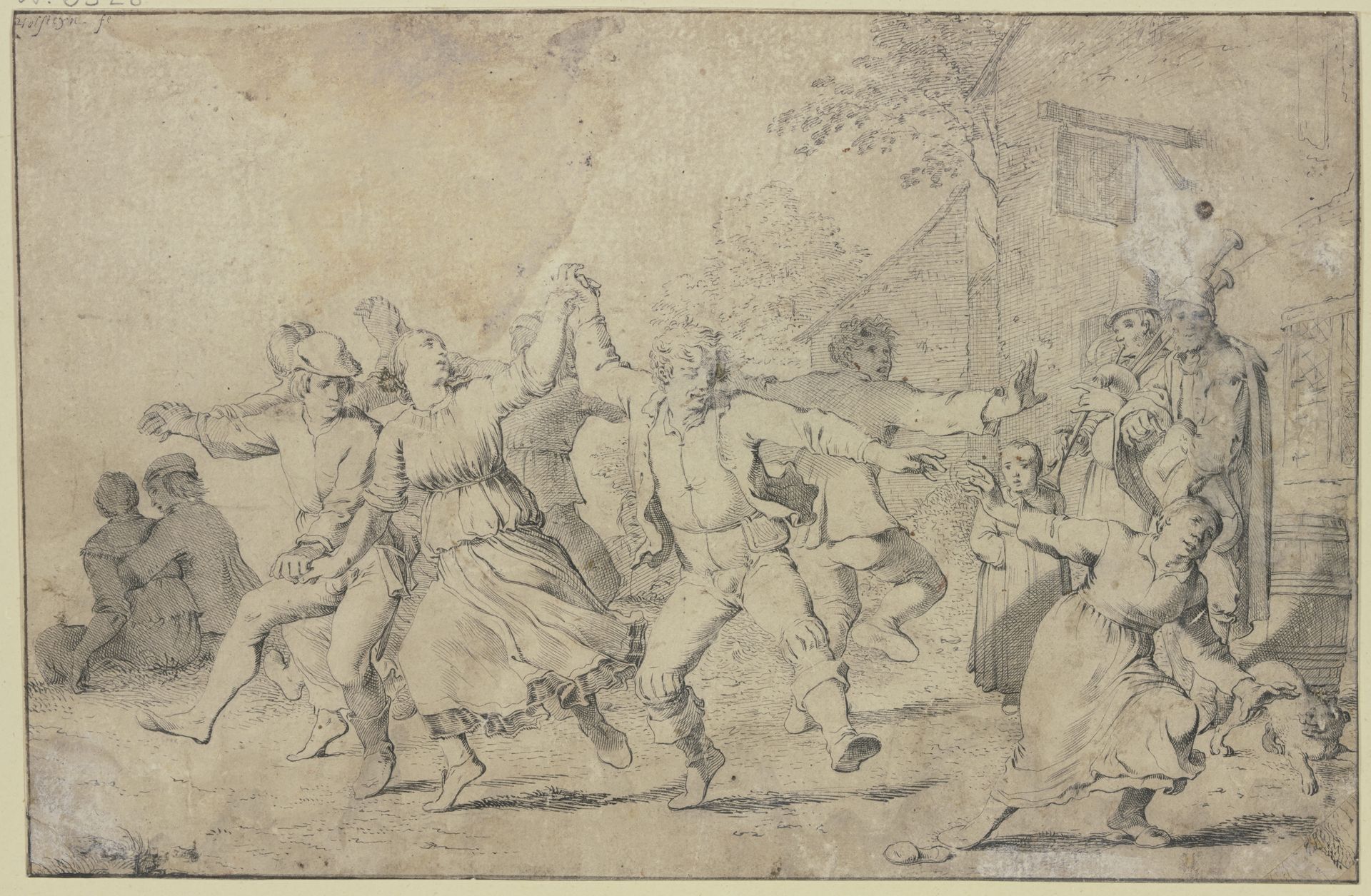 Dancing farmers by Pieter Holsteyn II