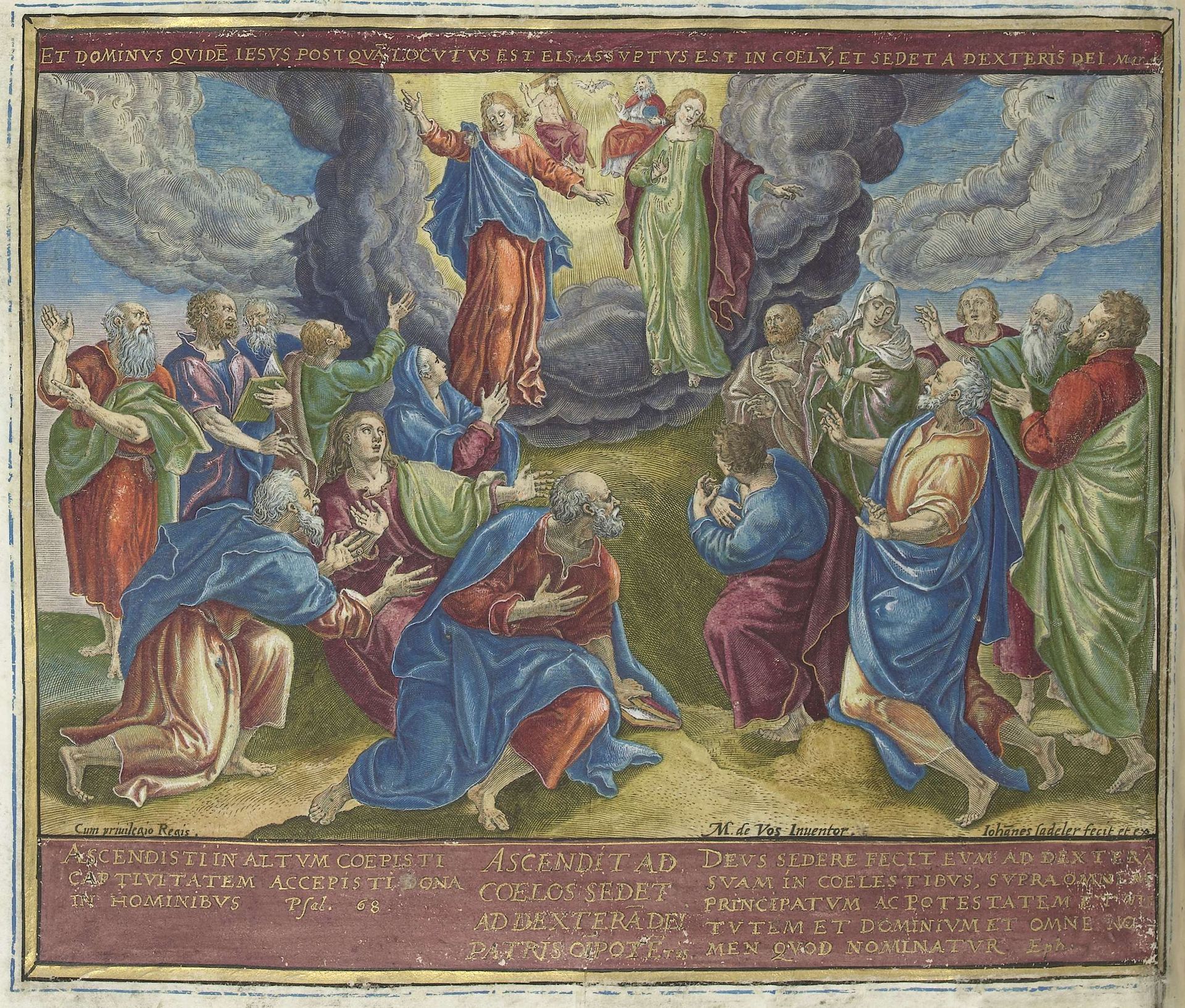 Hemelvaart by Johann Sadeler I