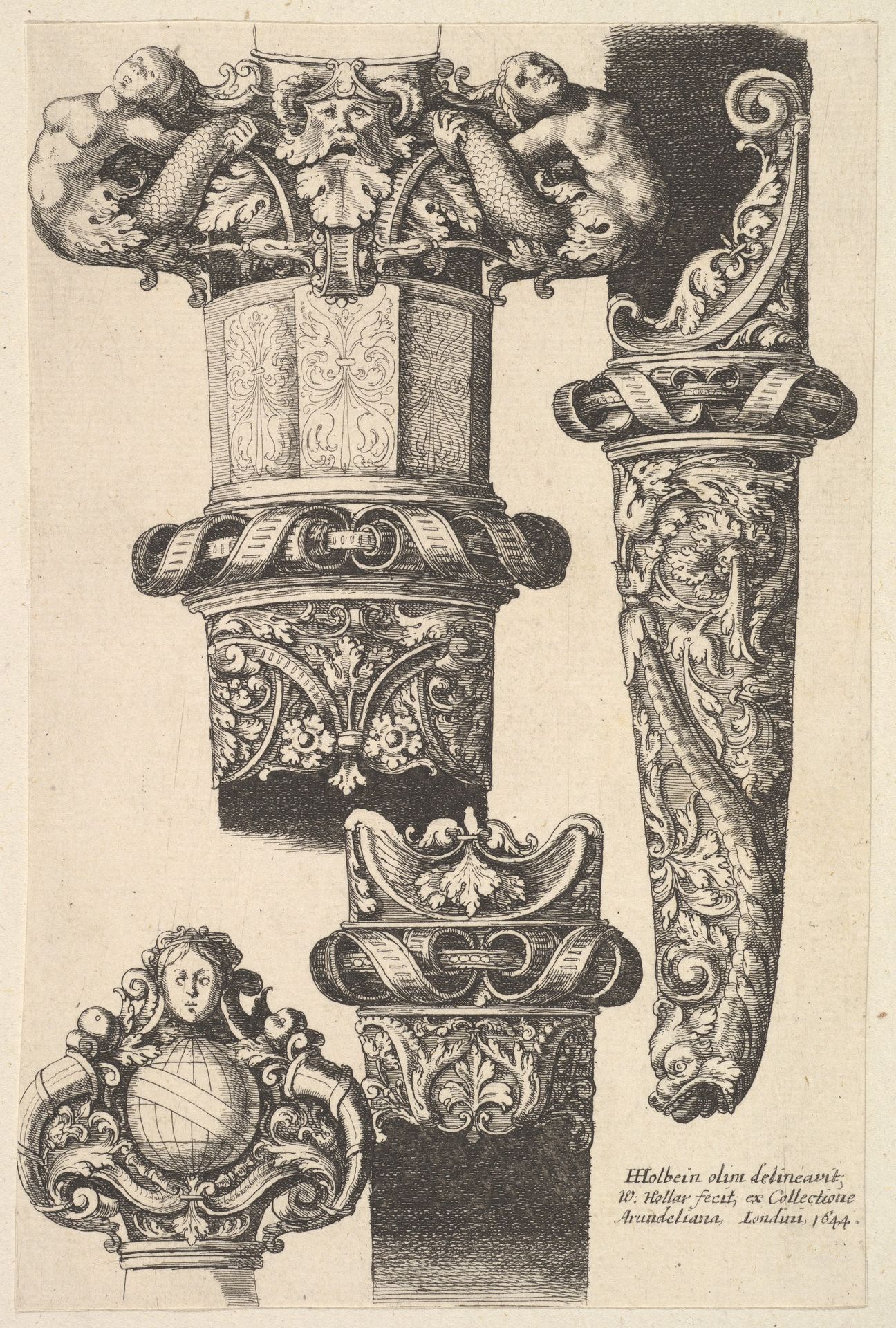 Daggars and scabbards by Wenceslaus Hollar
