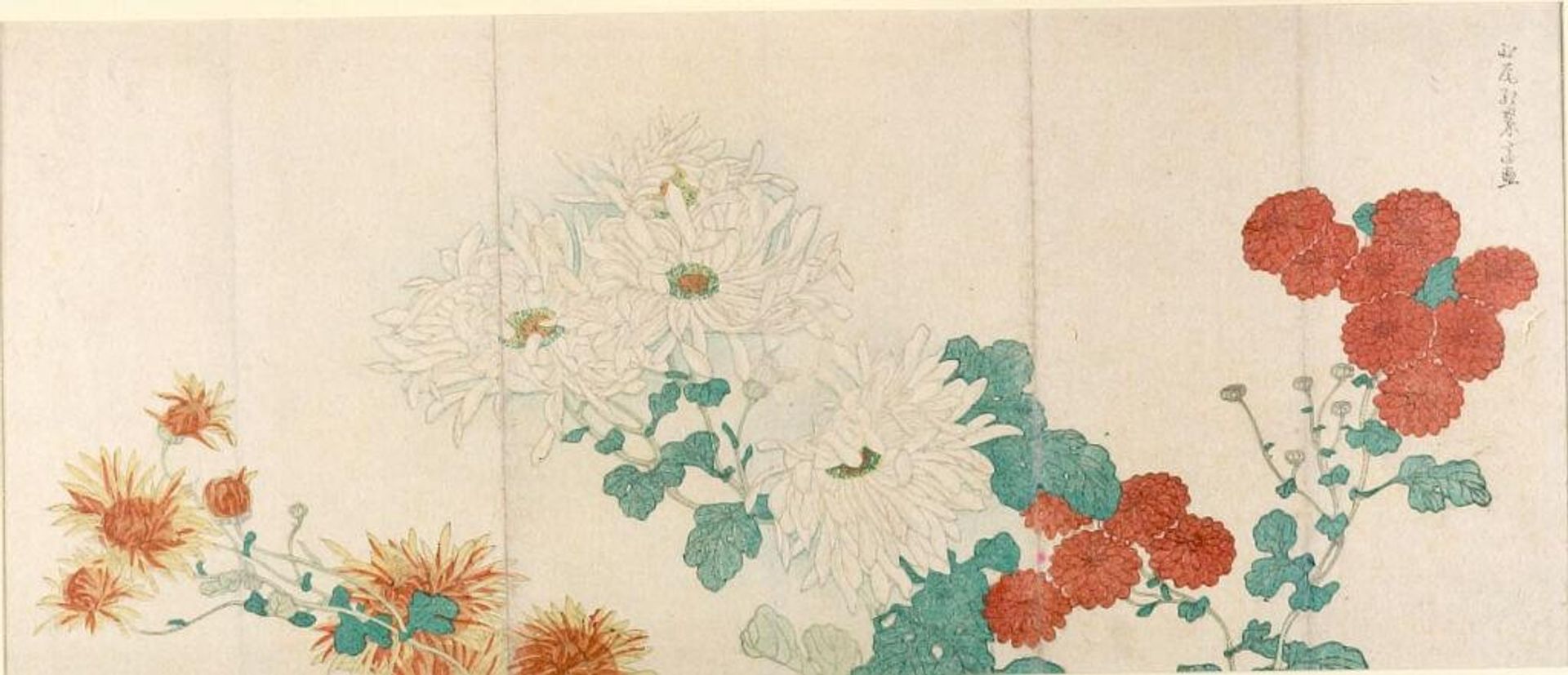 Chrysanthemums by Kitao Shigemasa