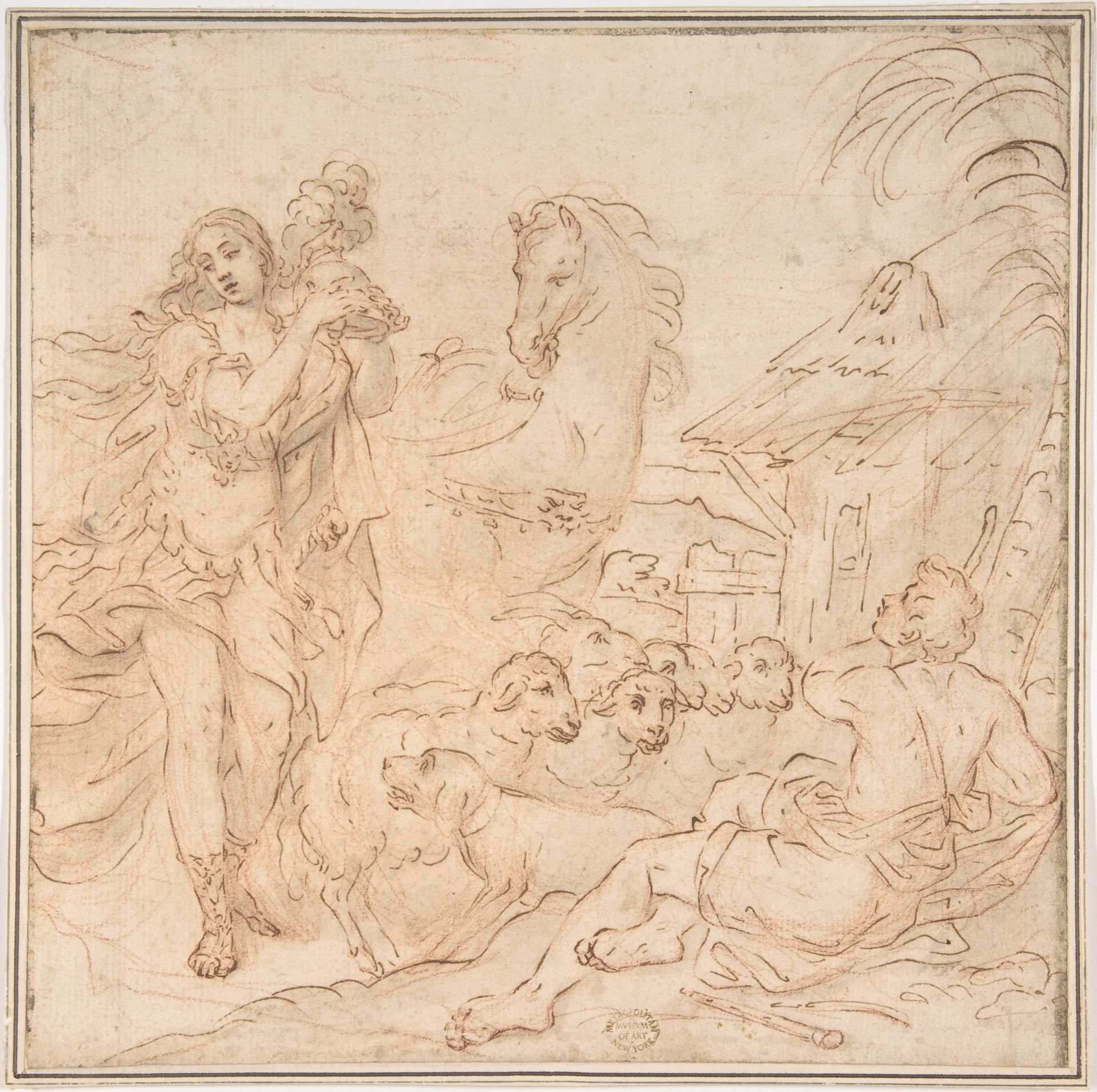 Erminia and the Shepherds (a scene from Torquato Tasso's Gerusalemme Liberata) by Anonymous