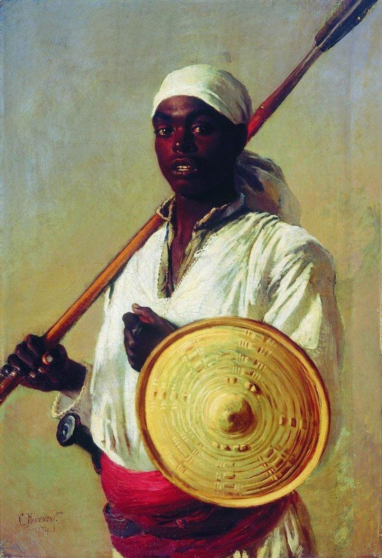 Egyptian Warrior by Konstantin Egorovich Makovsky