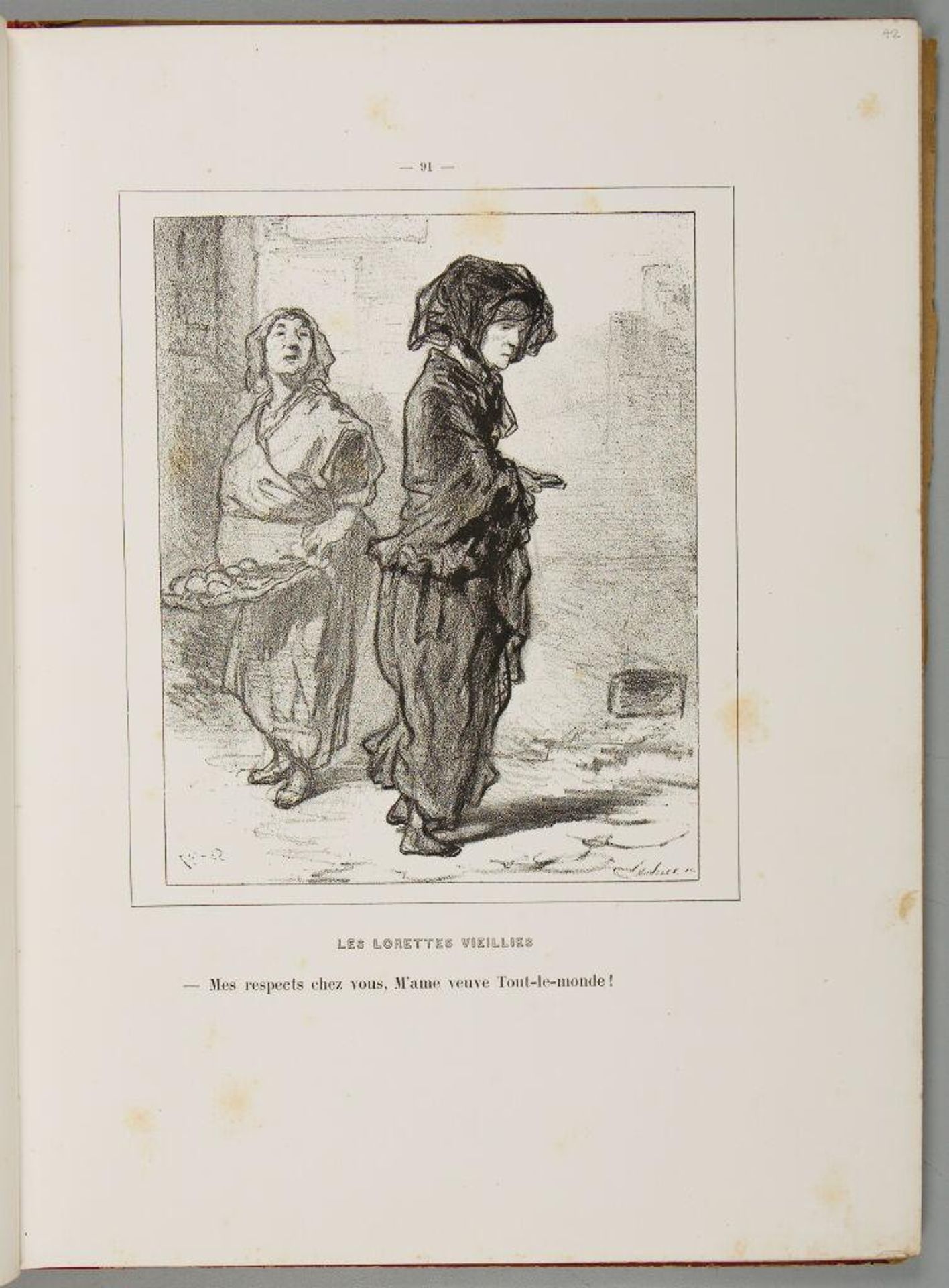 My respects to you, Mme. Widow-of-everyone!, p. 91 by Paul Gavarni