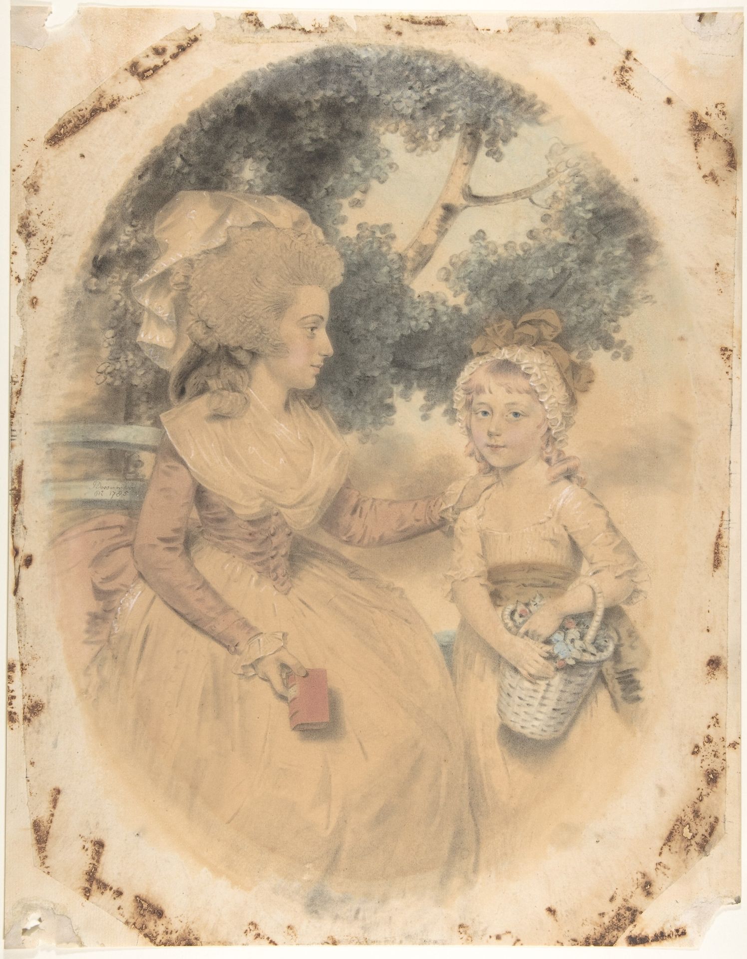 Mrs. Morgan and her Child by John Downman
