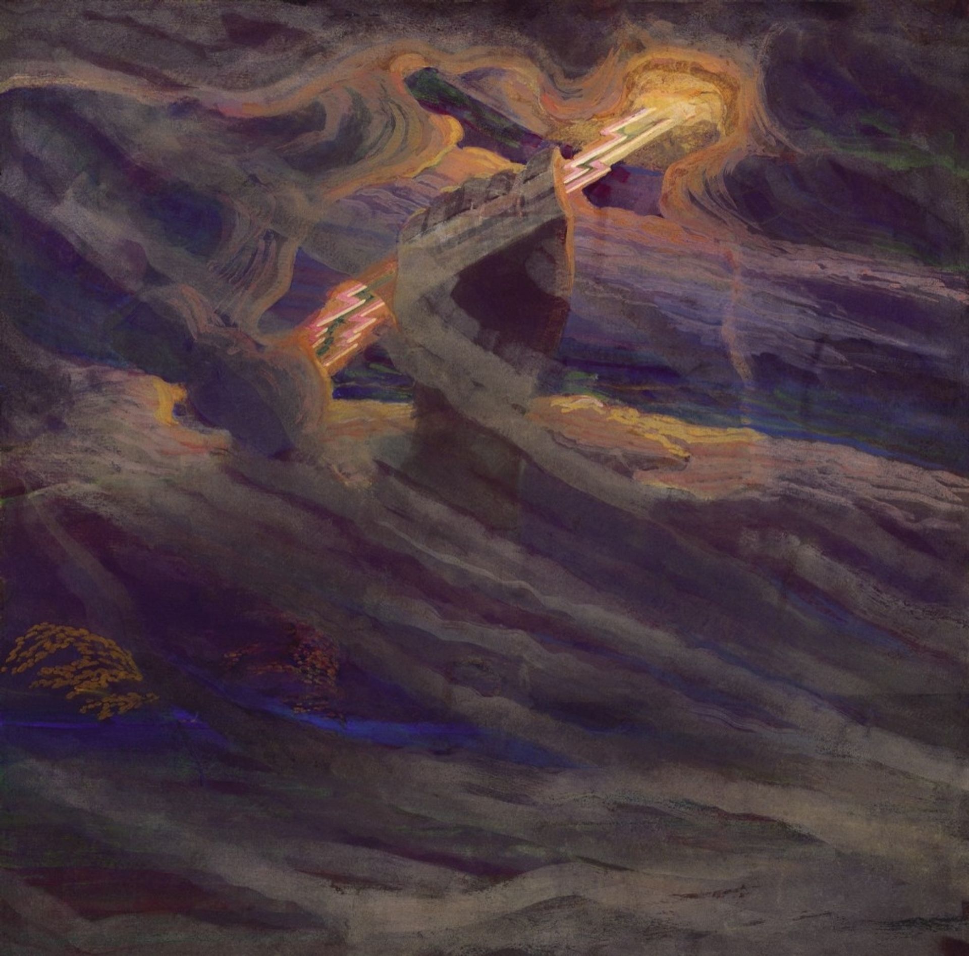 Thor by Mikalojus Konstantinas Ciurlionis