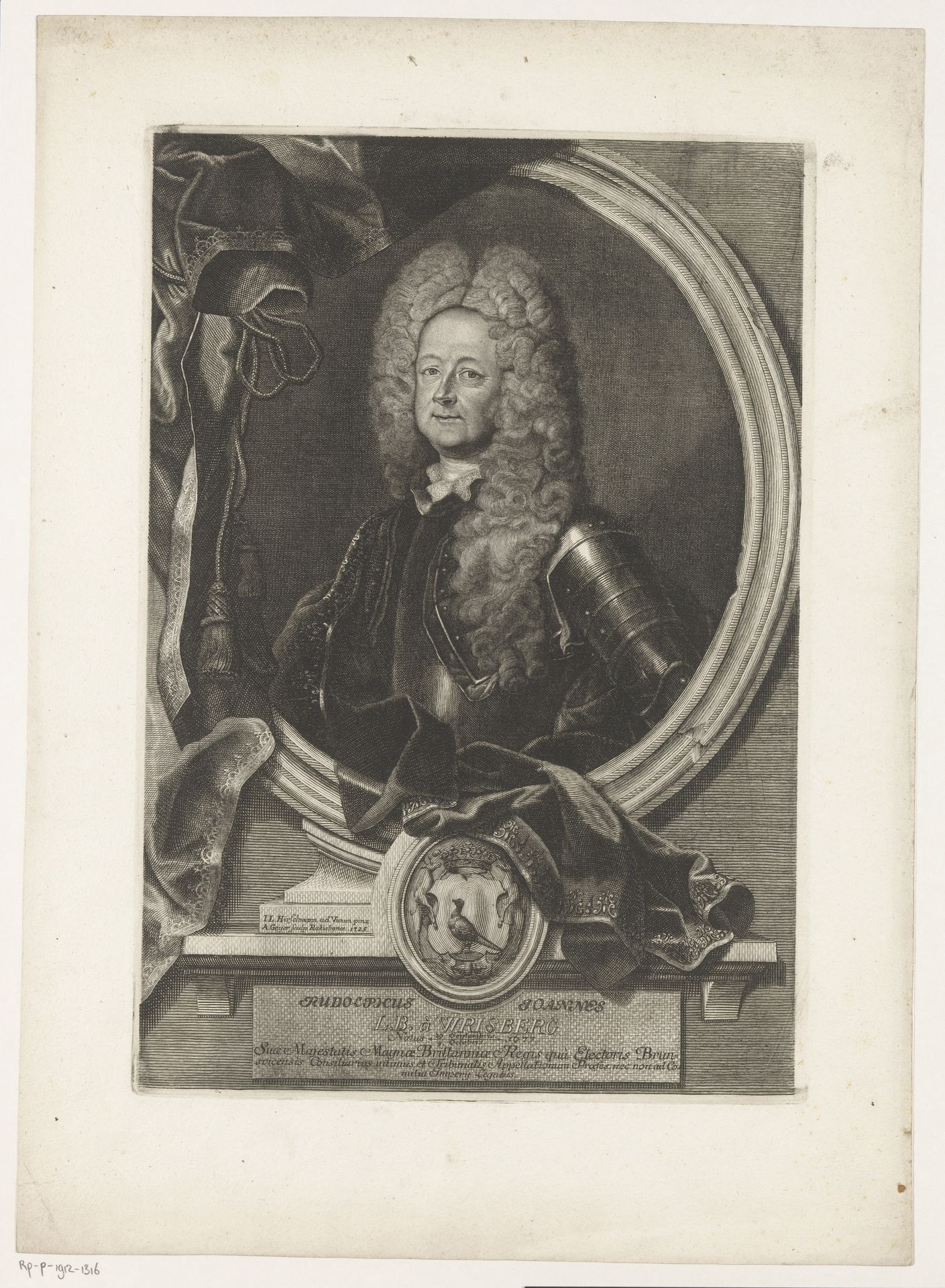 Portret van Rudolph Johann von Wrisberg by Andreas Geyer