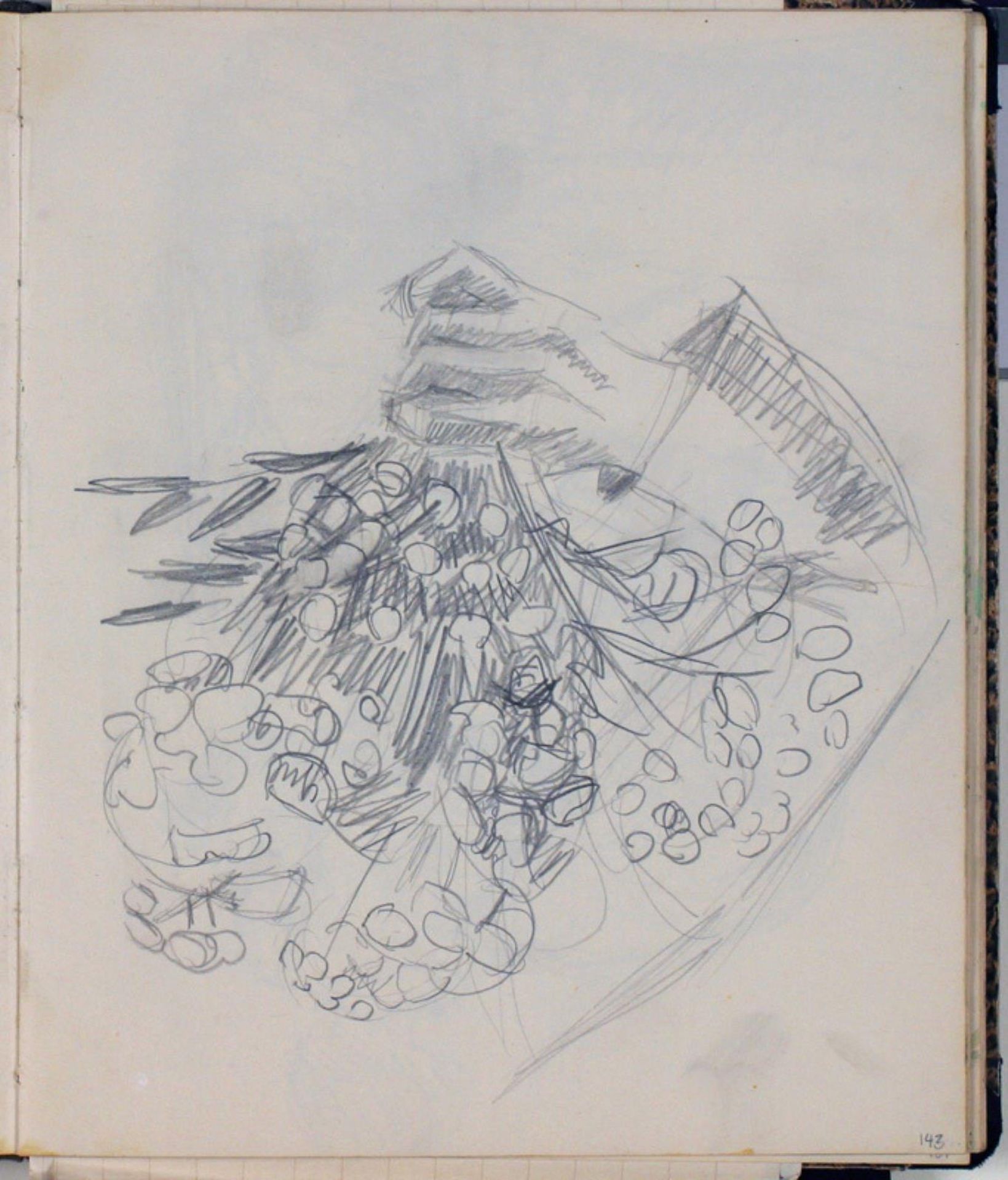 H. C. Andersens højre arm. Skitse til "Engen ved Nysø" (Odense) by Niels Larsen Stevns
