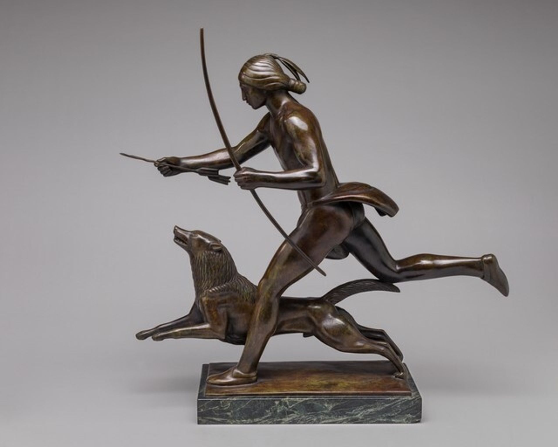 Indian Running with Dog by Paul Manship