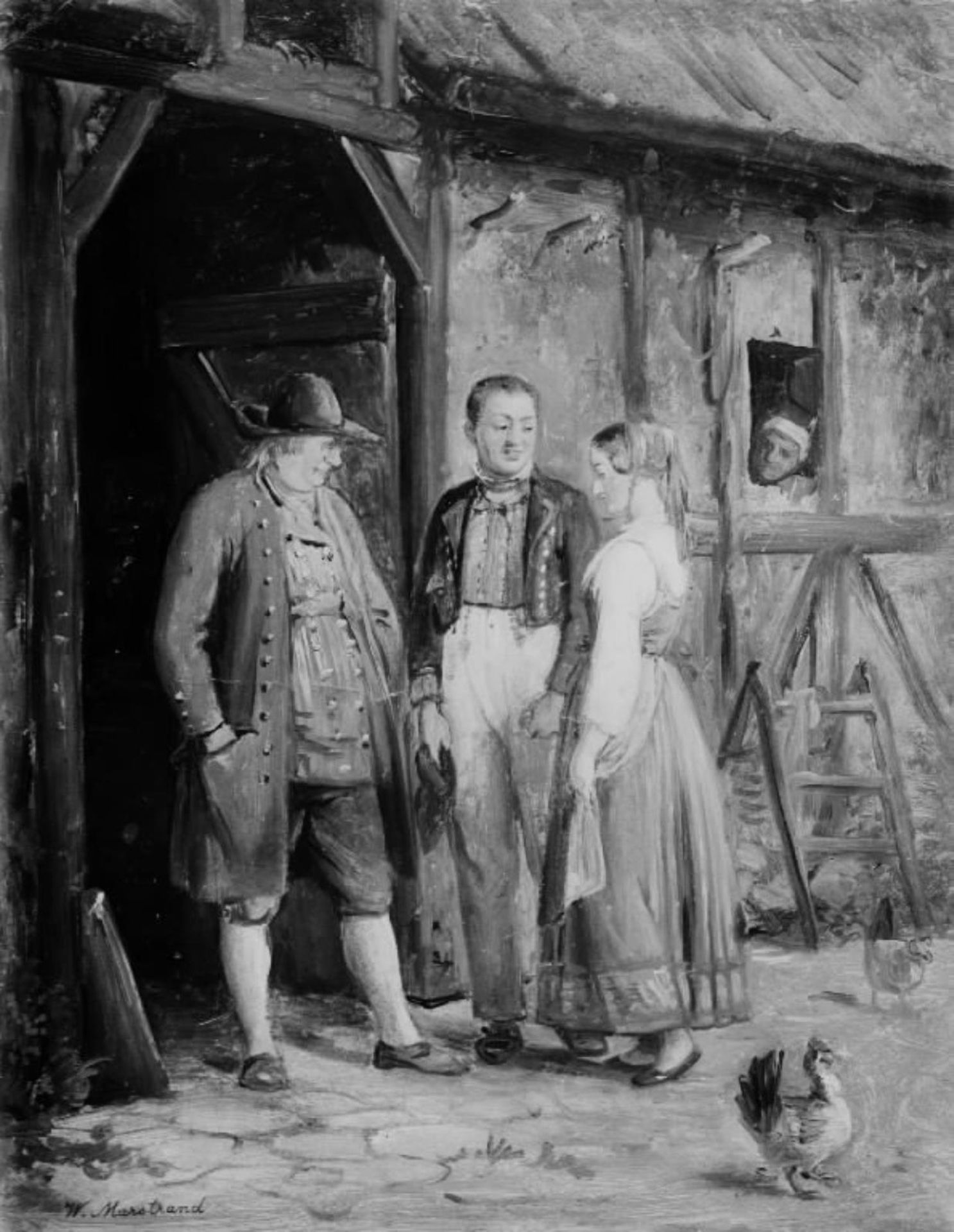 Kæresten præsenteres by Wilhelm Marstrand
