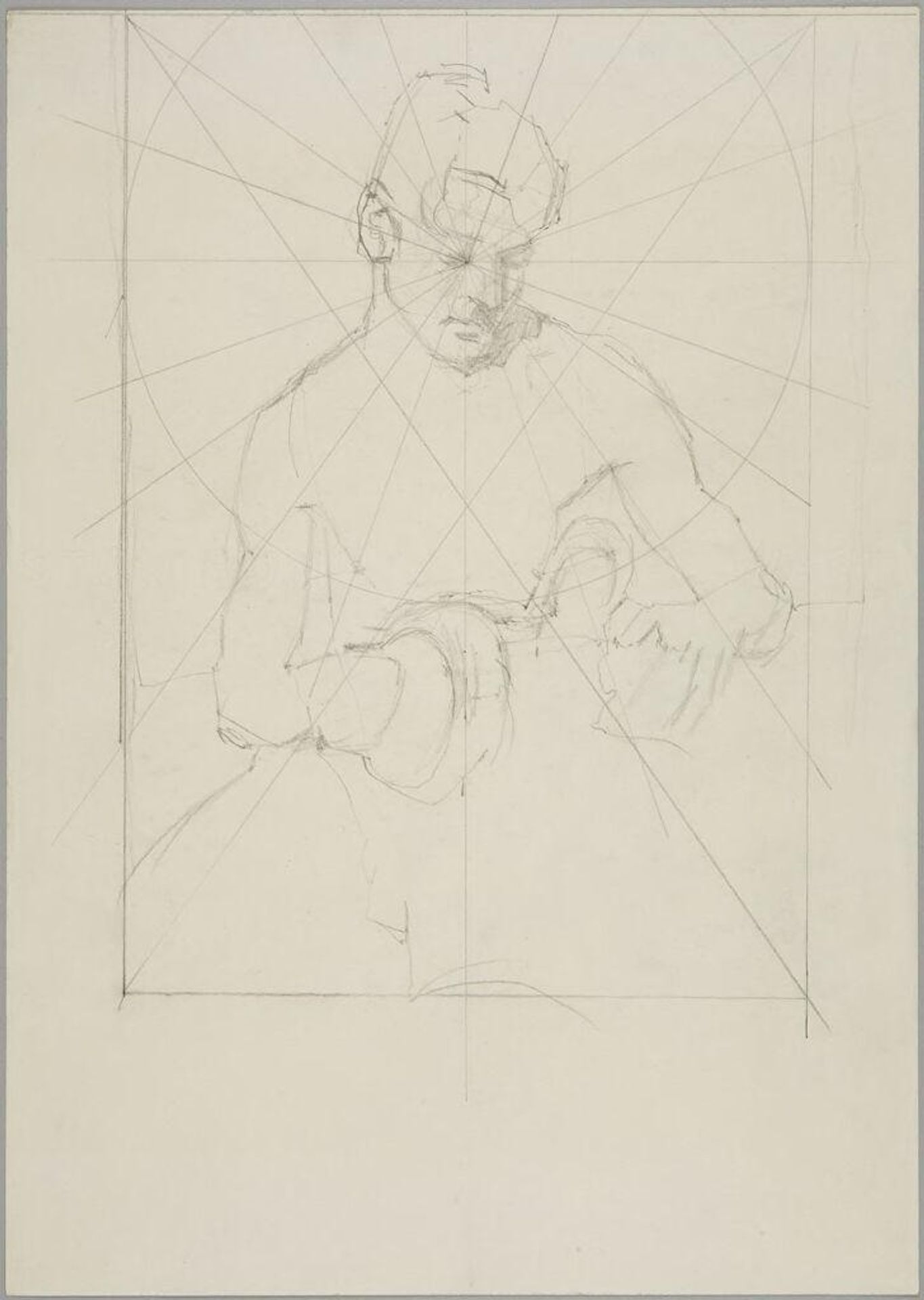 Male Nude Holding an Object by Denman Waldo Ross