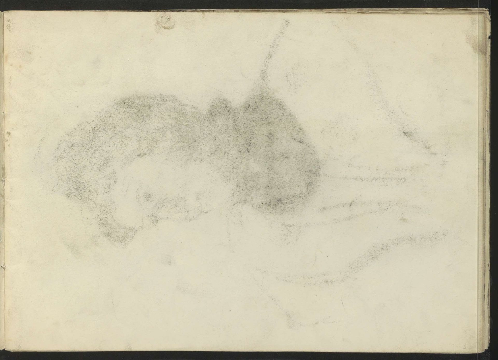 Abklatsch van de krijttekening op blad 2 verso by Isaac Israels