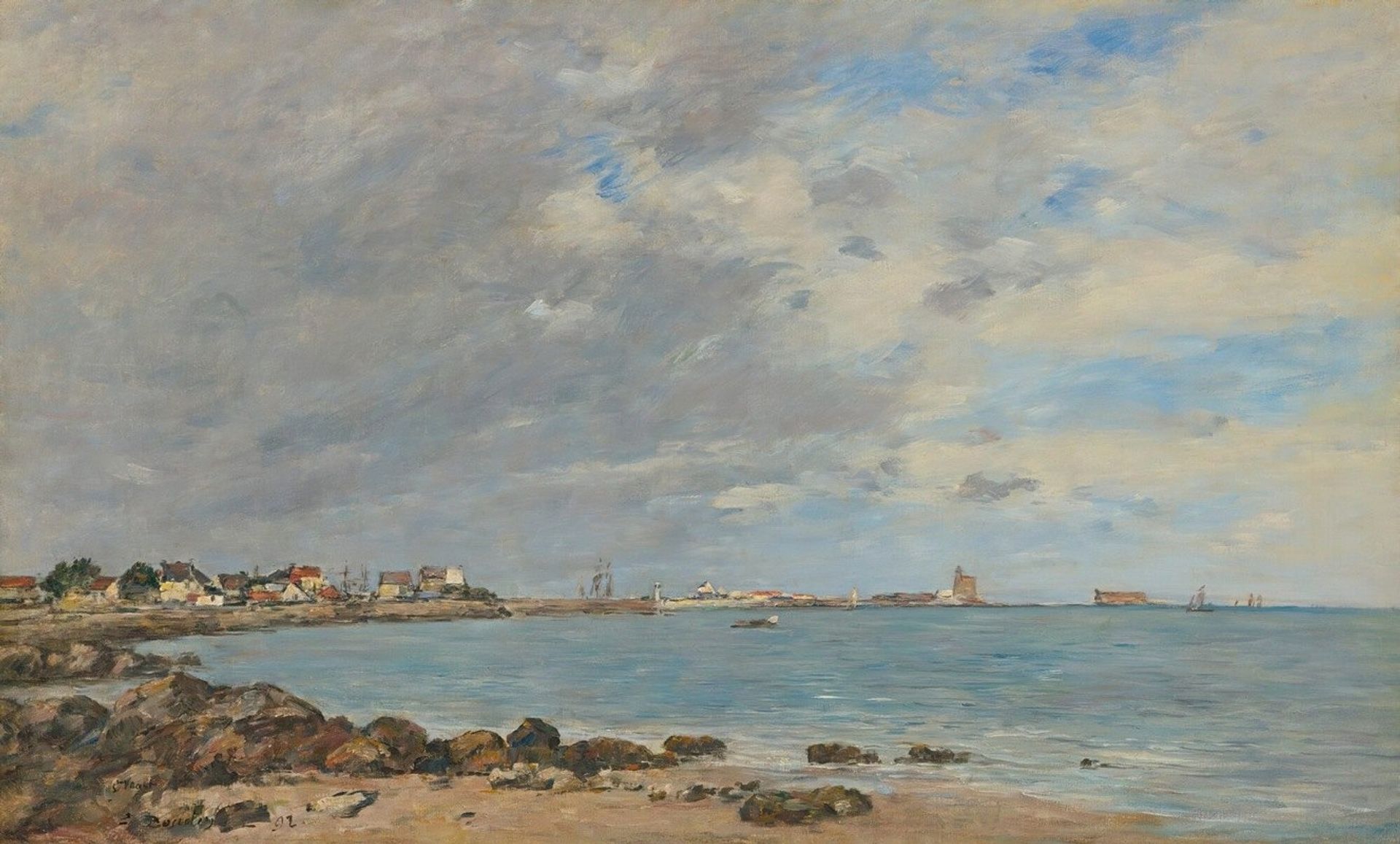 Saint-Vaast-La-Hougue, La Baie by Eugène Boudin