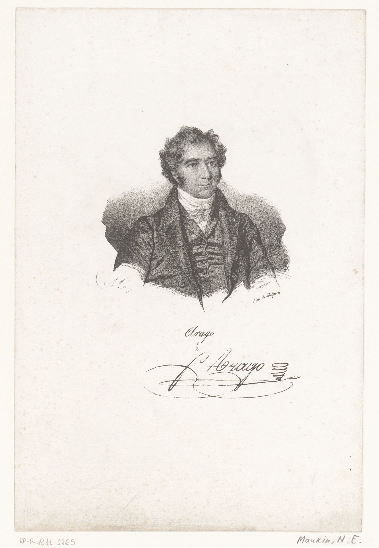Portret van François Arago by Nicolas Maurin