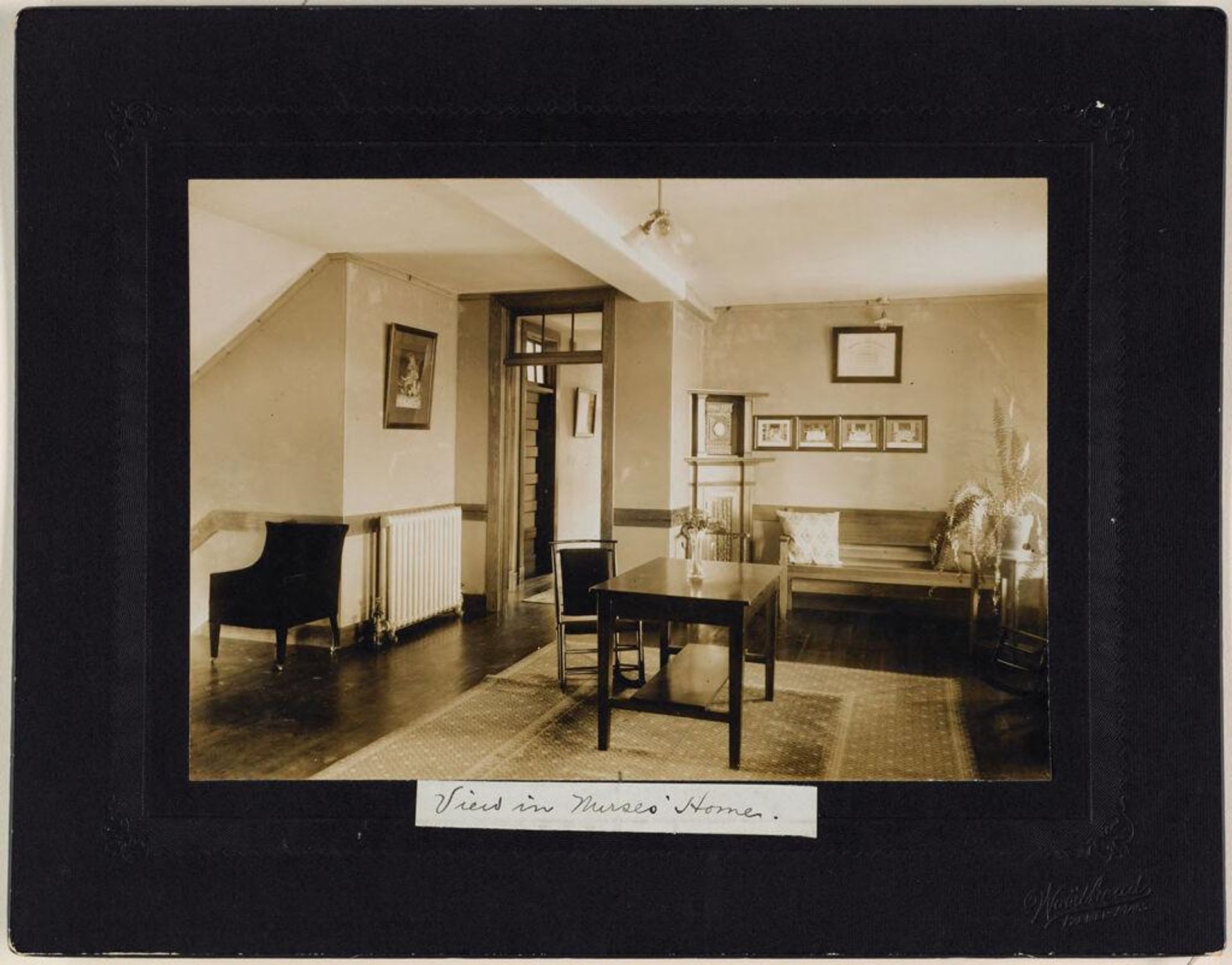 Defectives, Epileptics: United States. Massachusetts. Palmer. State Hospital for Epileptics: View in Nurses' Home. by Woodhead Studio