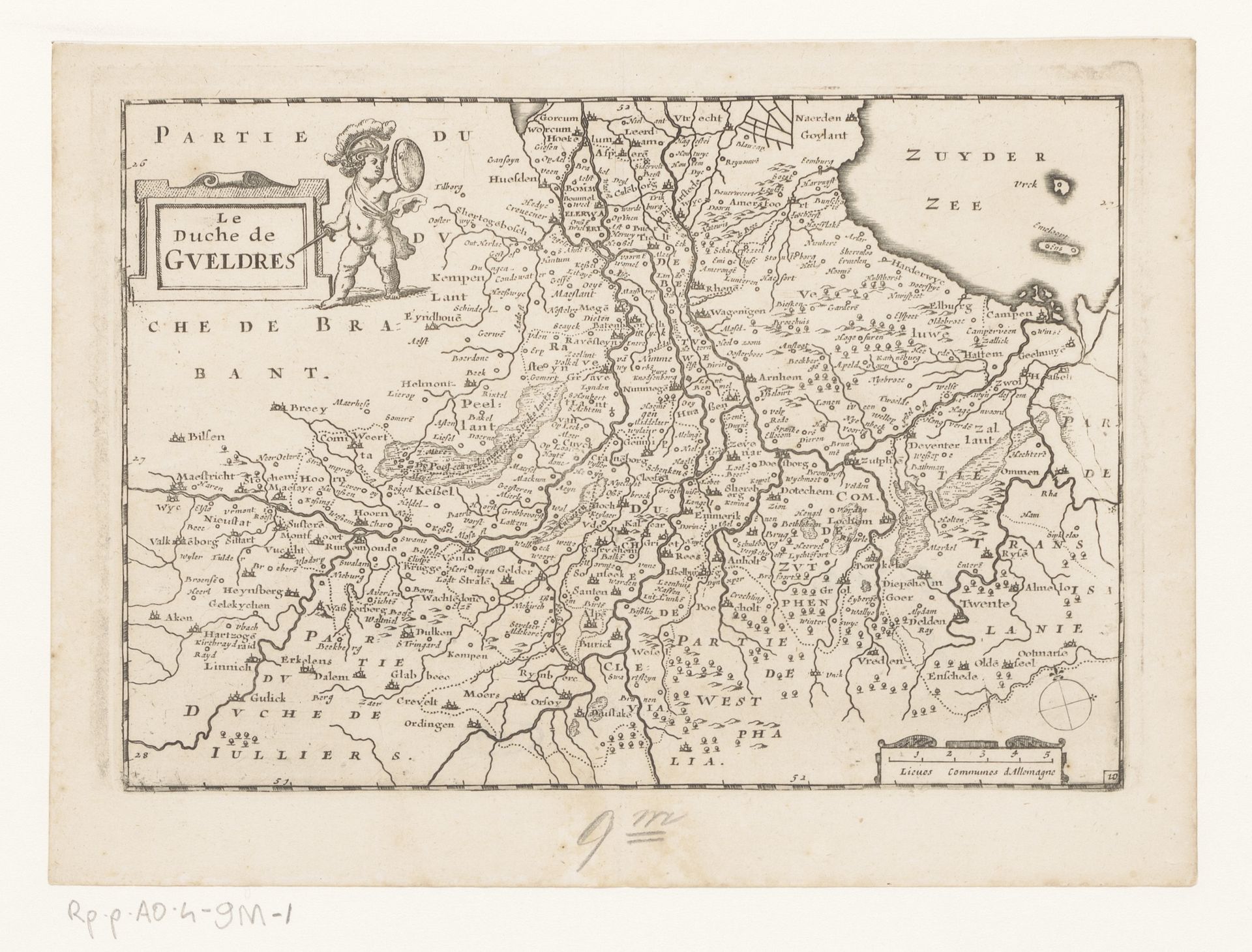 Kaart van Gelderland by Anonymous
