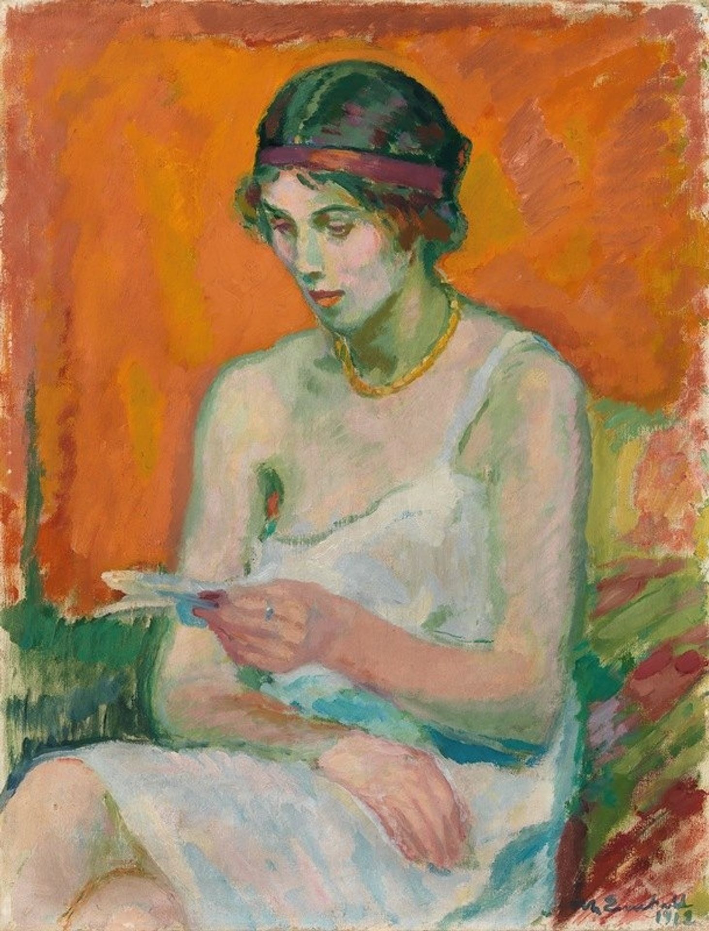 Woman in her Petticoat by Magnus Enckell