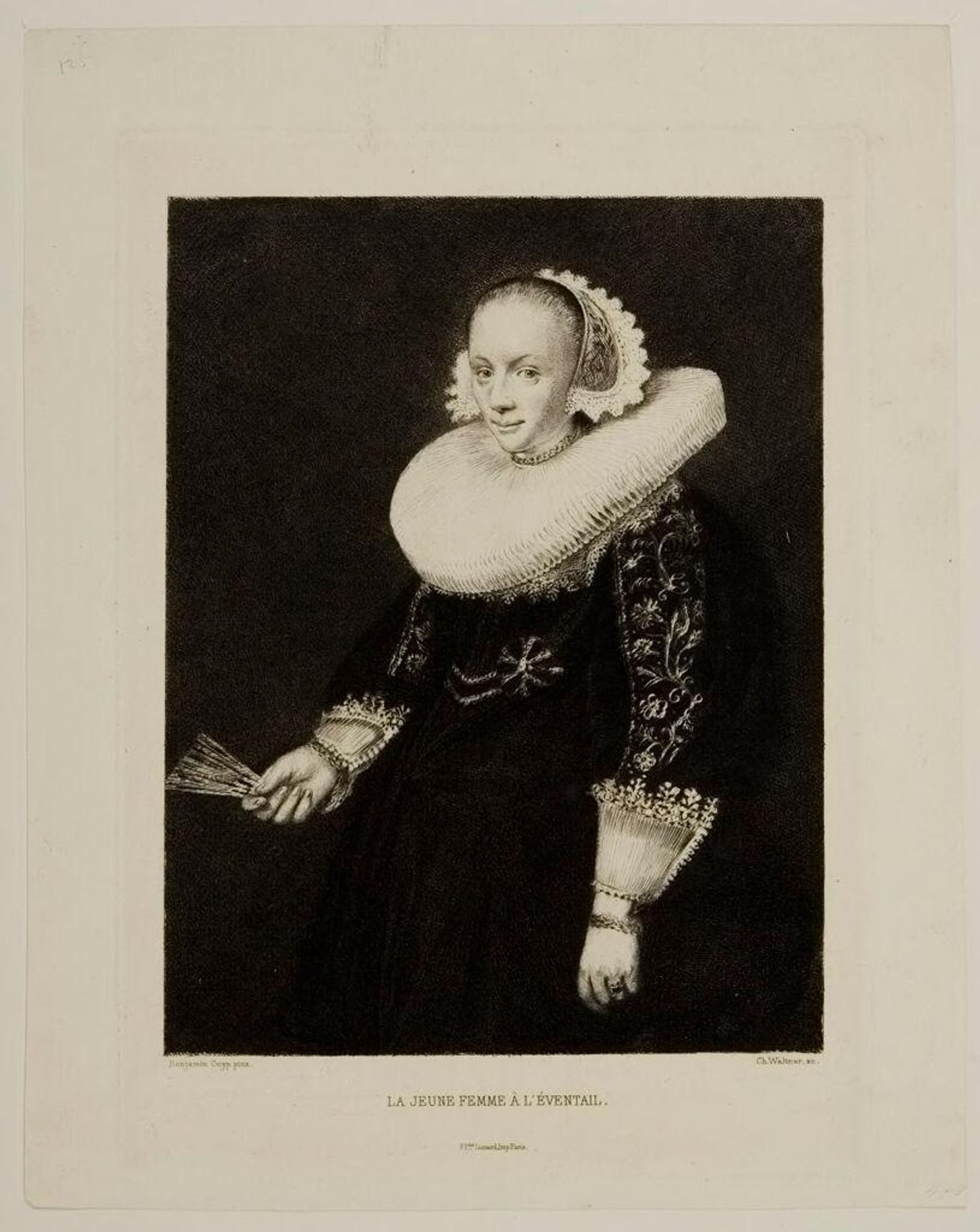 The Young Woman with the Fan by Charles Albert Waltner