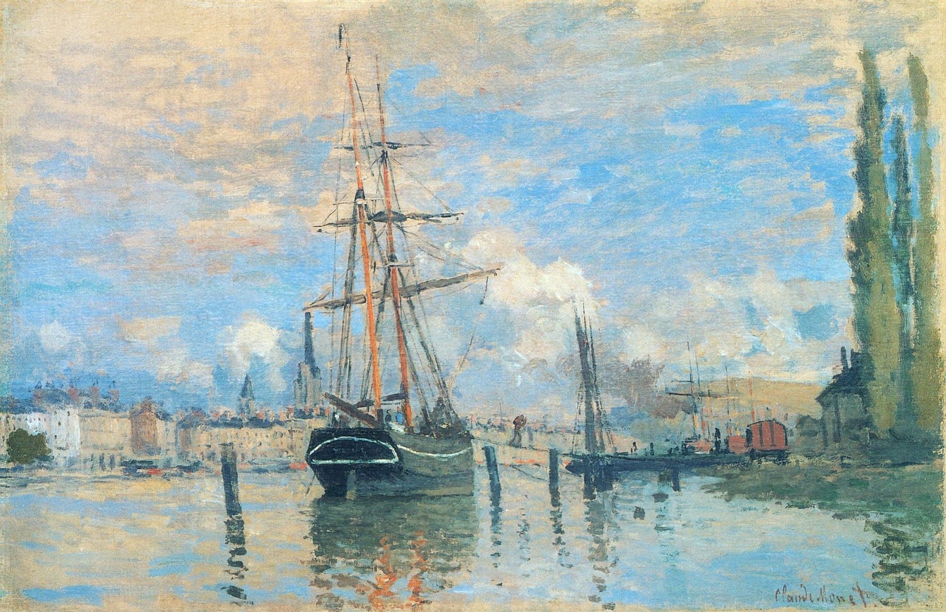 The Seine at Rouen by Claude Monet