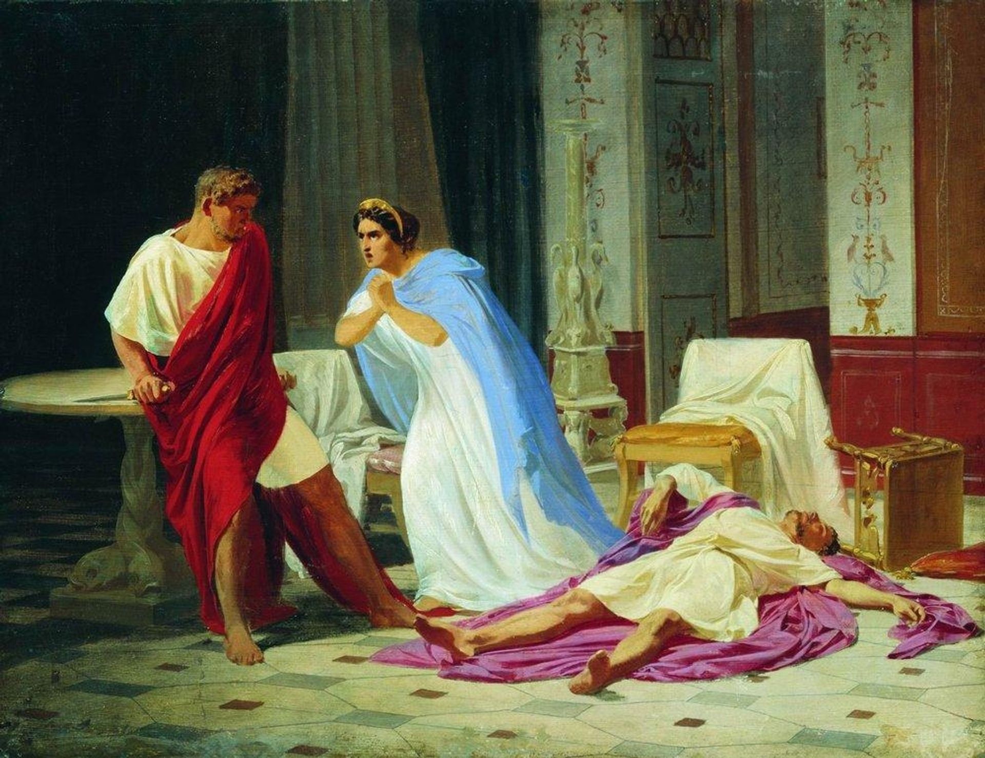 Murder scene by Fyodor Bronnikov