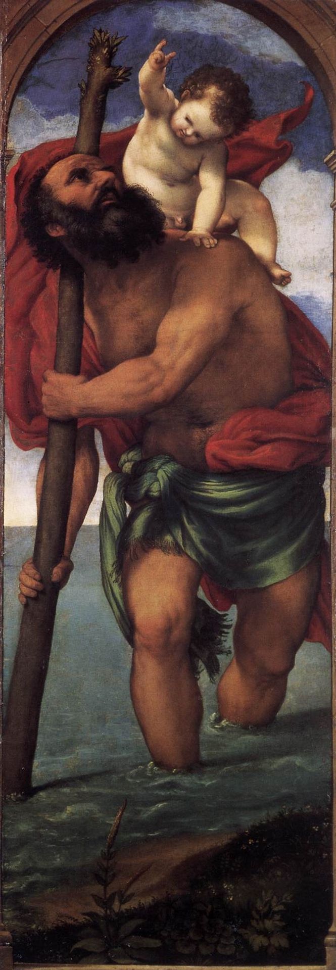 St. Christopher by Lorenzo Lotto