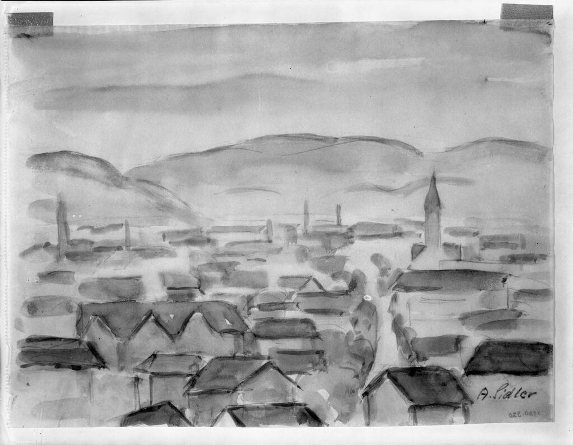 Landscape by Alfred MÃ©dard Sidler