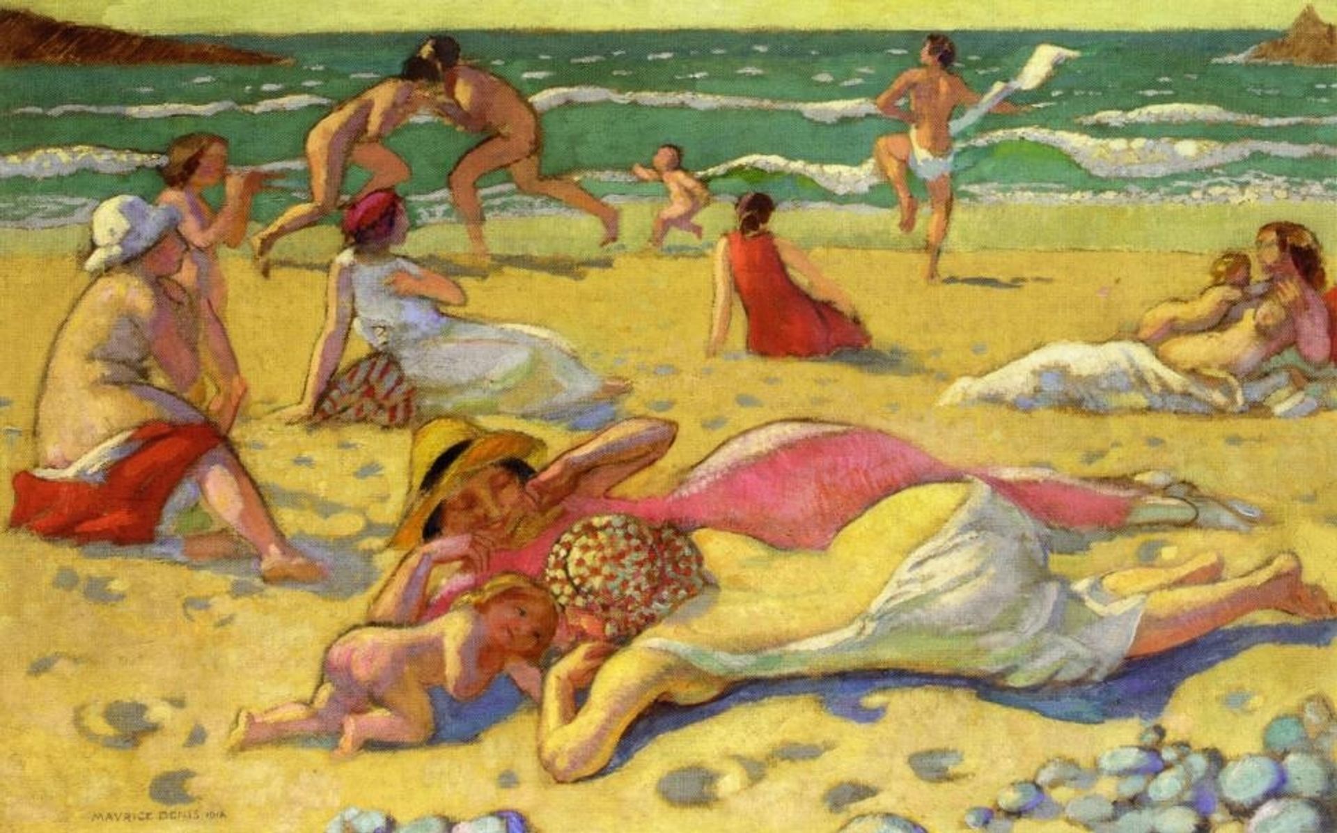 Games in the Sand (also known as Beach with Fighters) by Maurice Denis