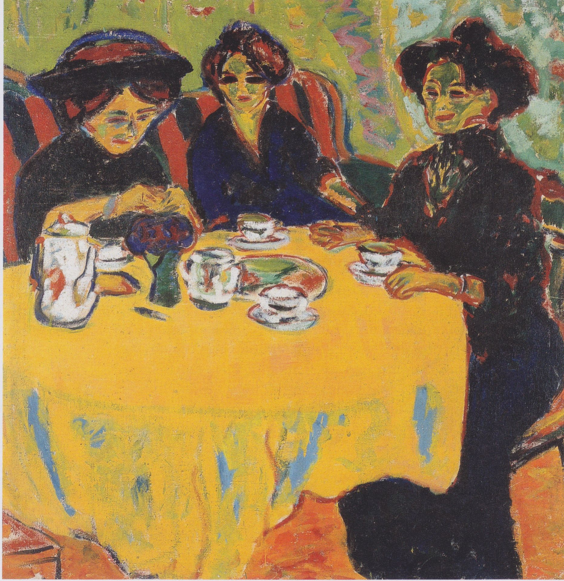 Coffee Drinking Women by Ernst Ludwig Kirchner
