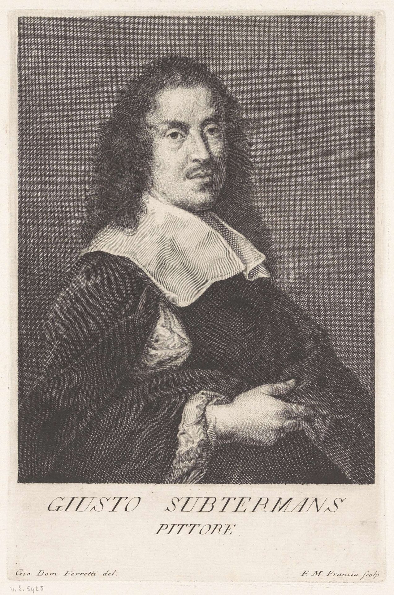 Portret van kunstenaar Justus Sustermans by Francesco Maria Francia