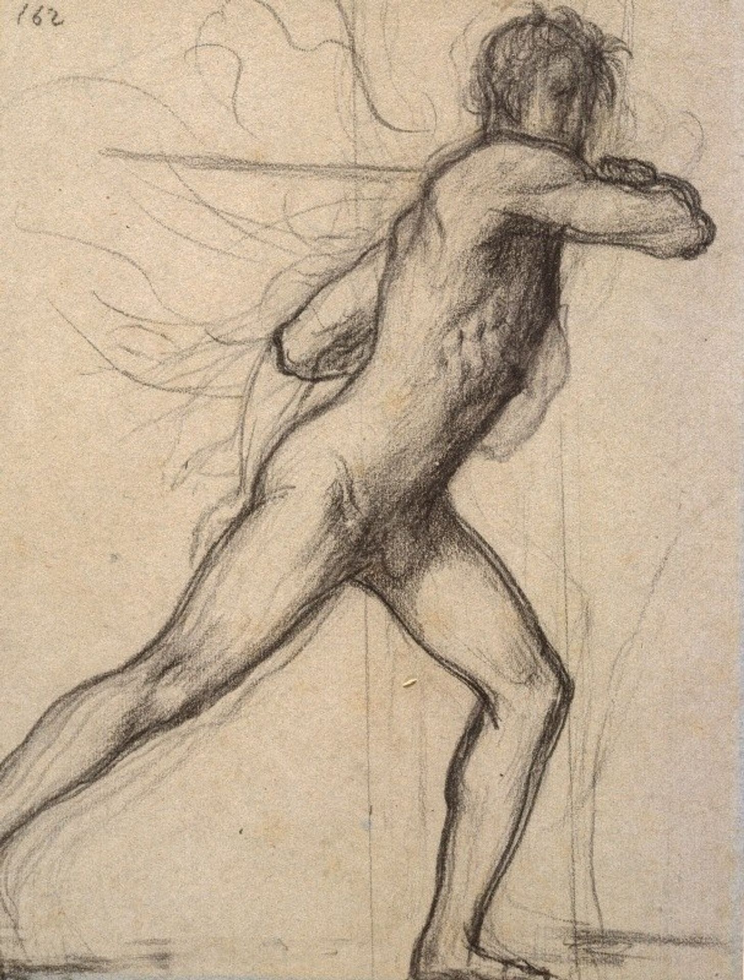 Homme brandissant un sabre by Pierre Puvis de Chavannes