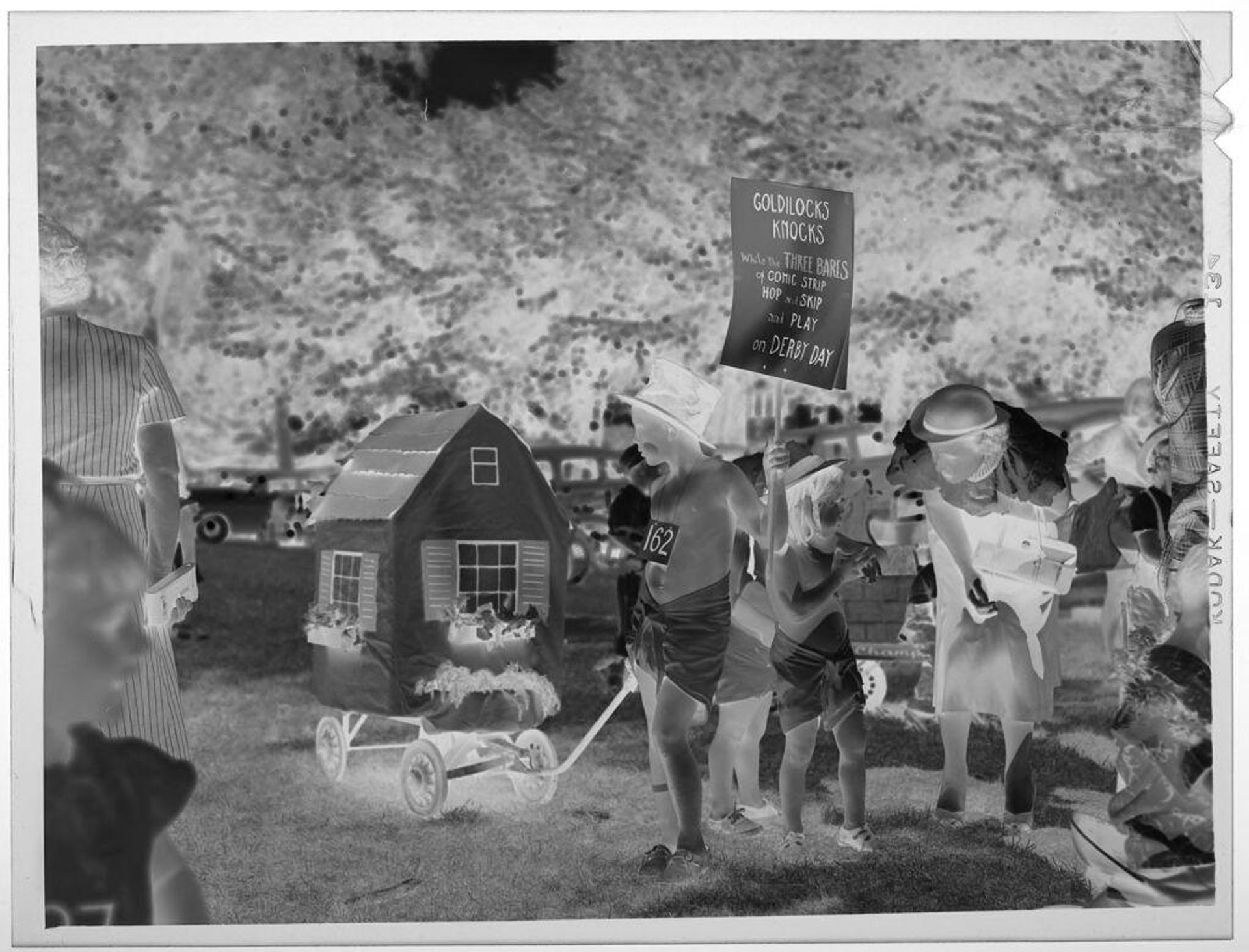 Untitled (children in costume at derby) by Lucian and Mary Brown