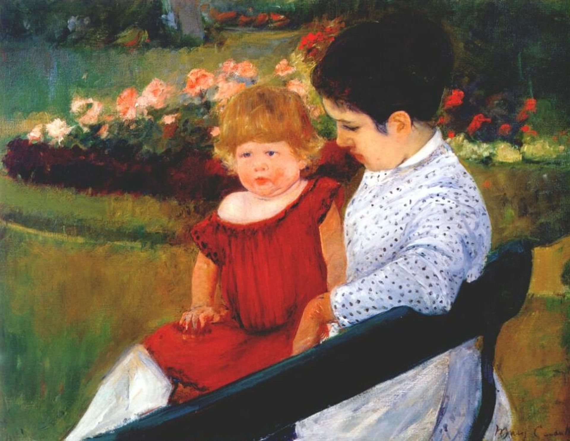 In the park by Mary Cassatt