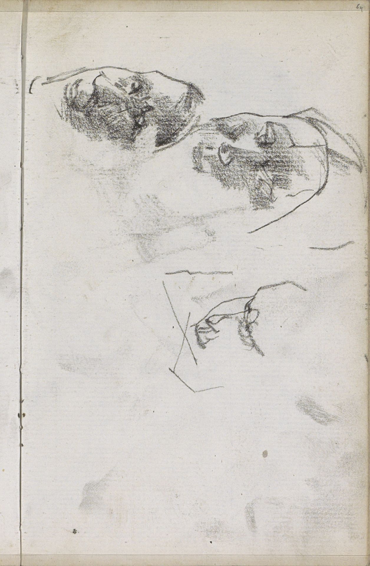 Studieblad met vrouwenhoofden by George Hendrik Breitner