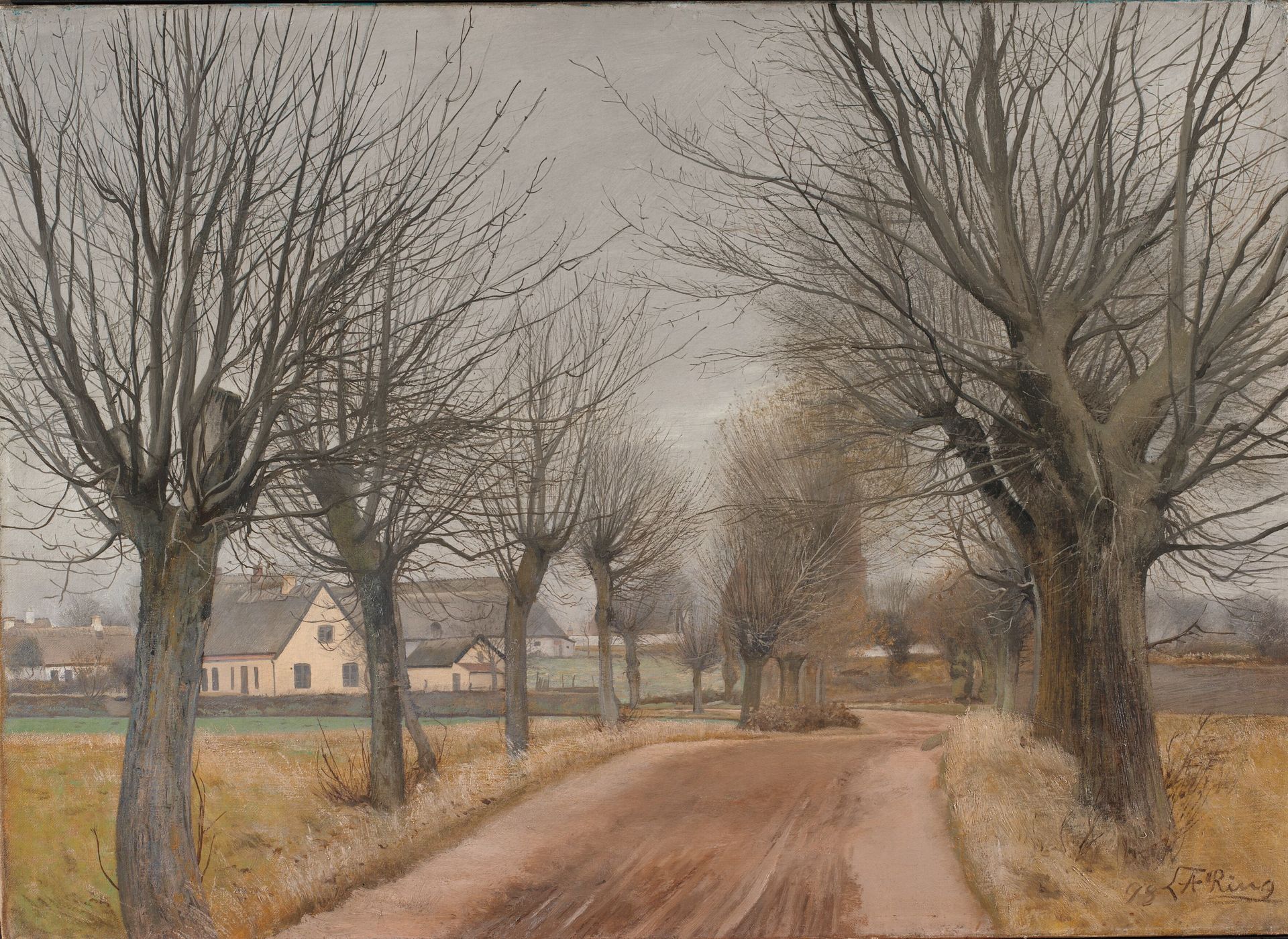 A Road near Vinderød, Zealand by L.A. Ring